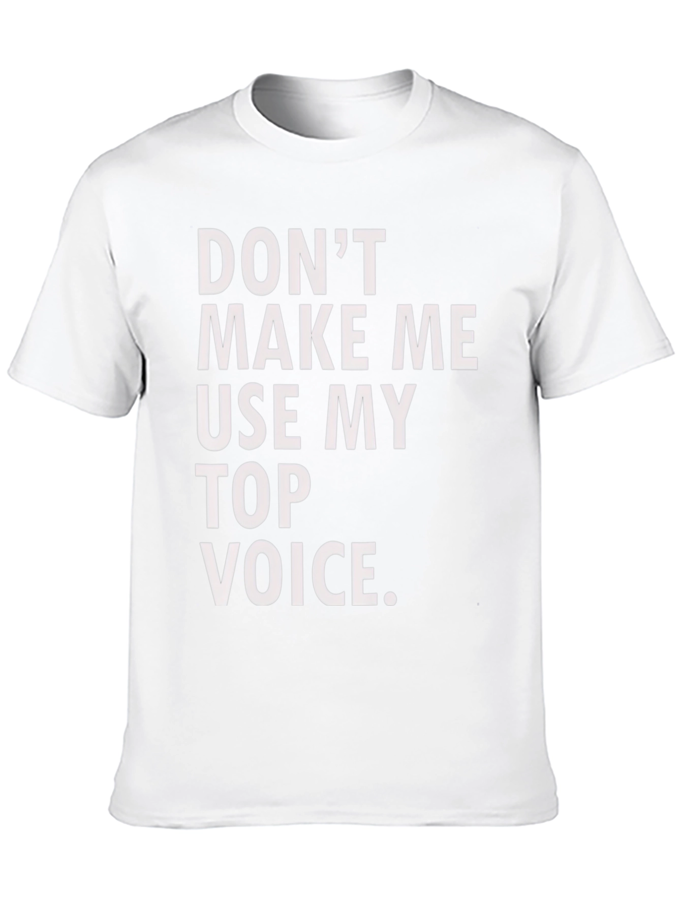 Funny Top Voice Black T-Shirt
