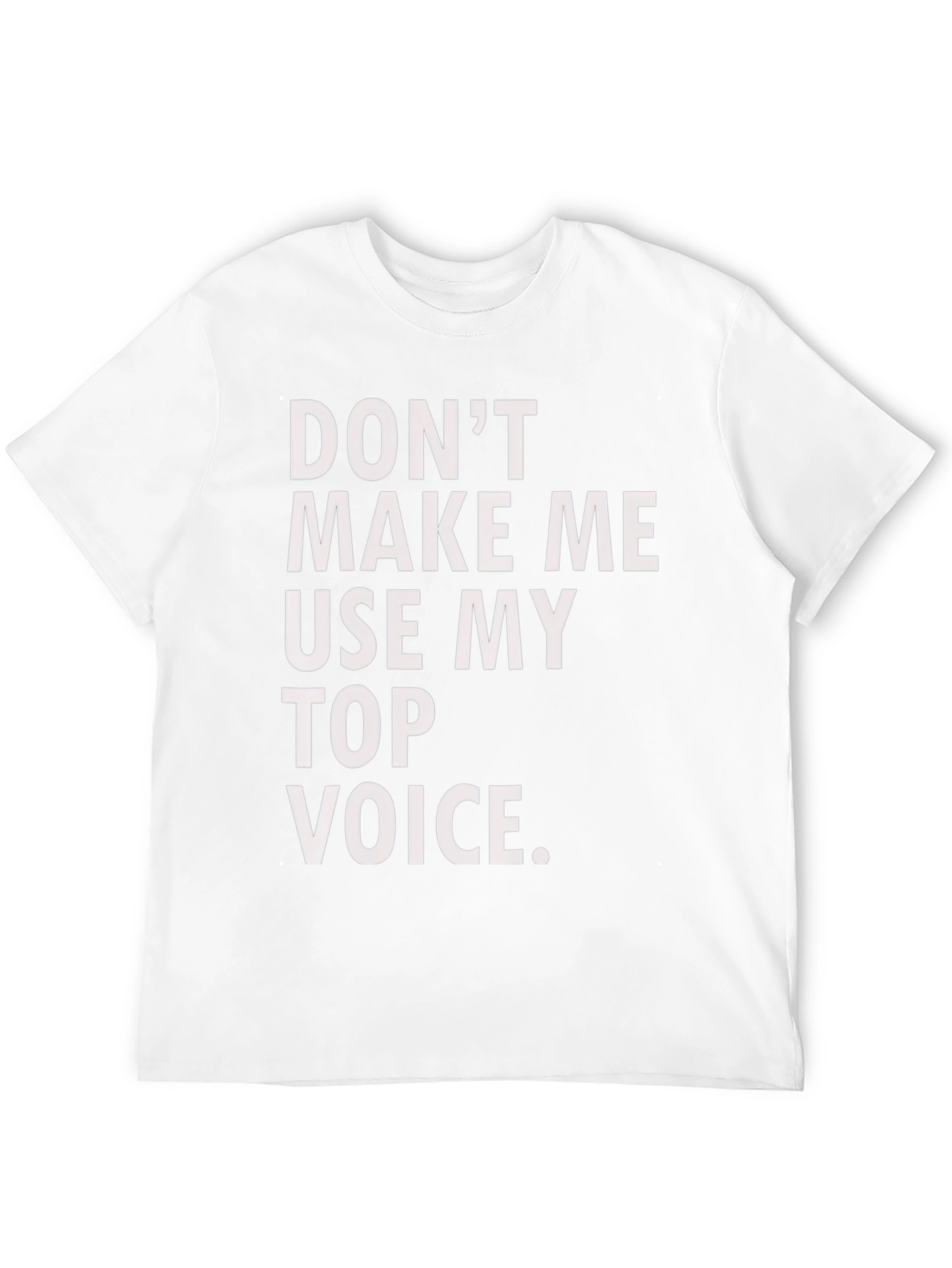 Funny Top Voice Black T-Shirt