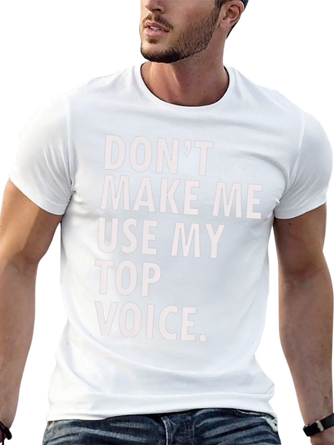 Funny Top Voice Black T-Shirt