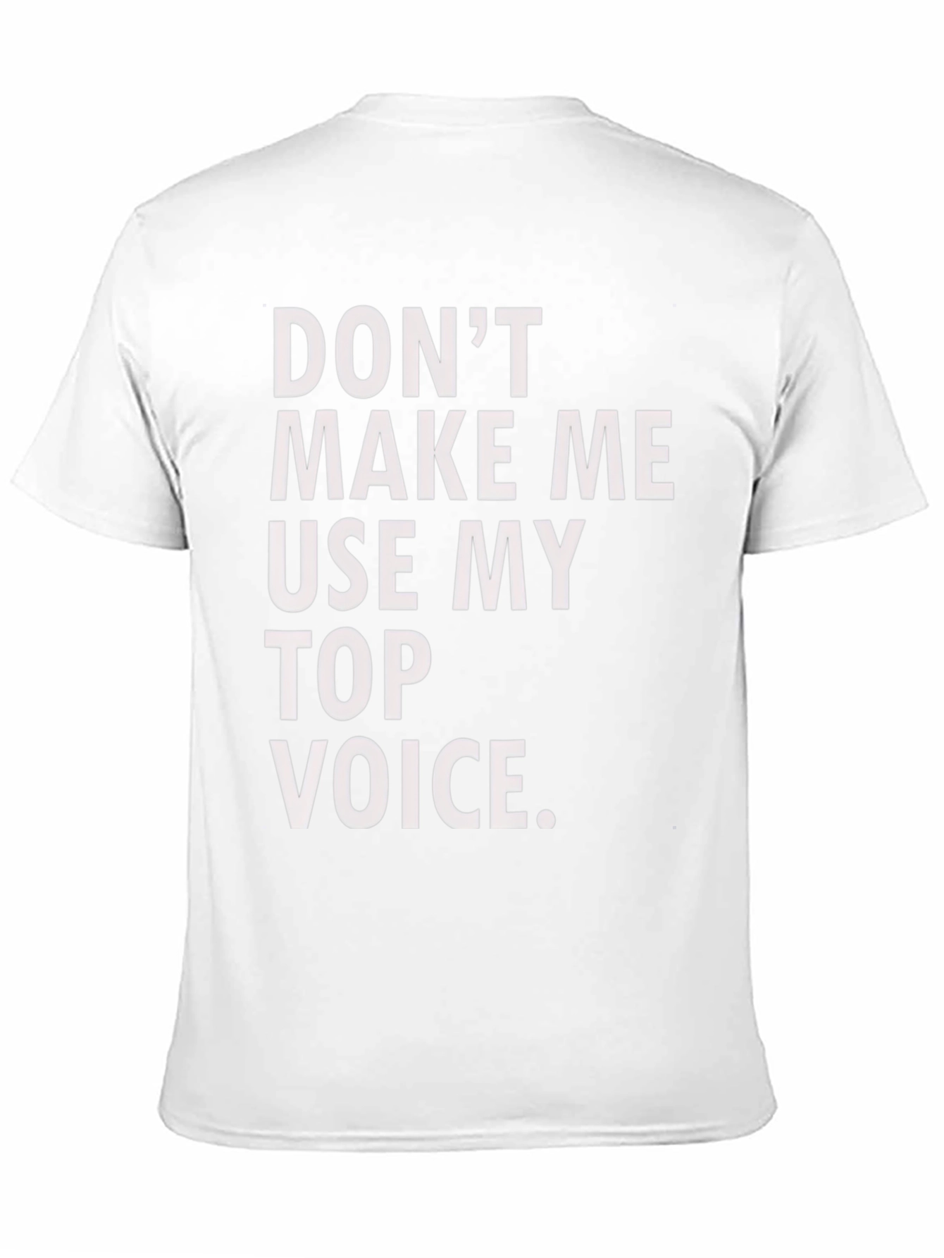 Funny Top Voice Black T-Shirt