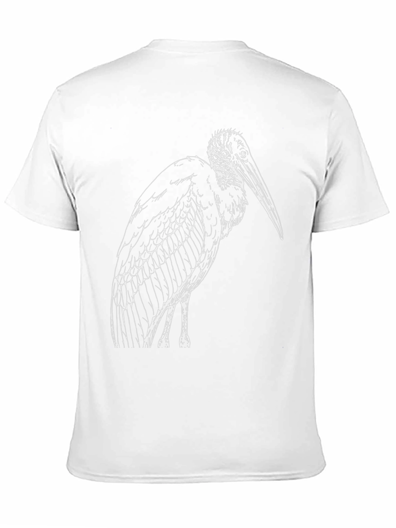 Marabou Stork Graphic Tee - Classic Black