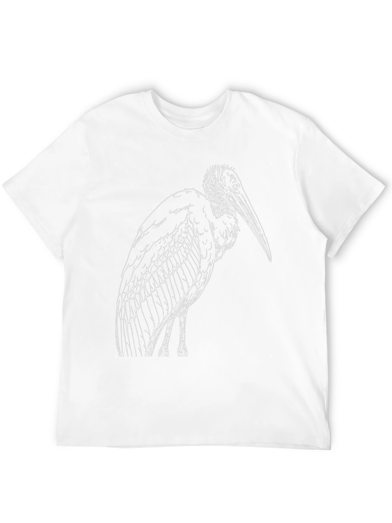 Marabou Stork Graphic Tee - Classic Black