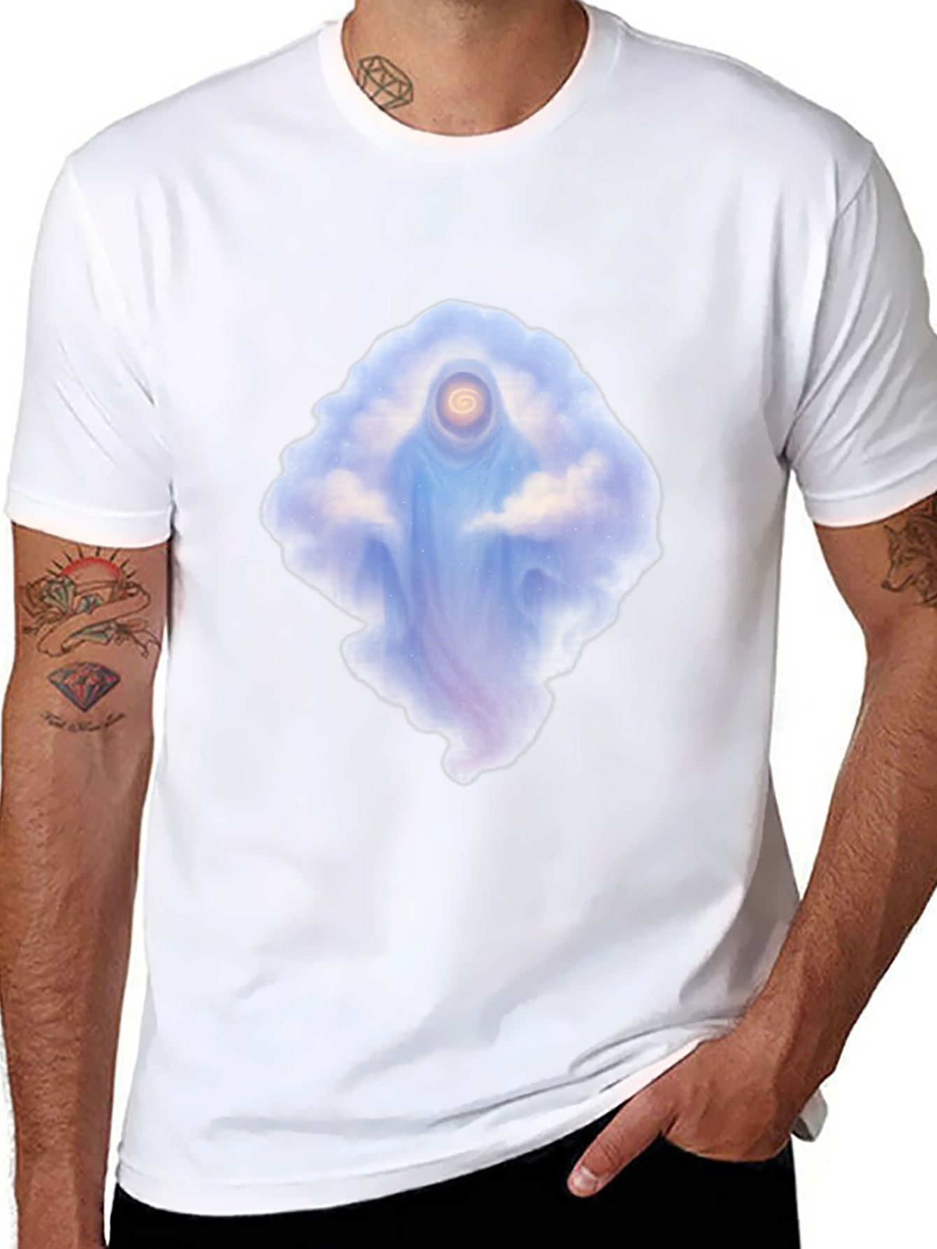 Mystic Cloud Spirit Tee - Unique Graphic T-Shirt