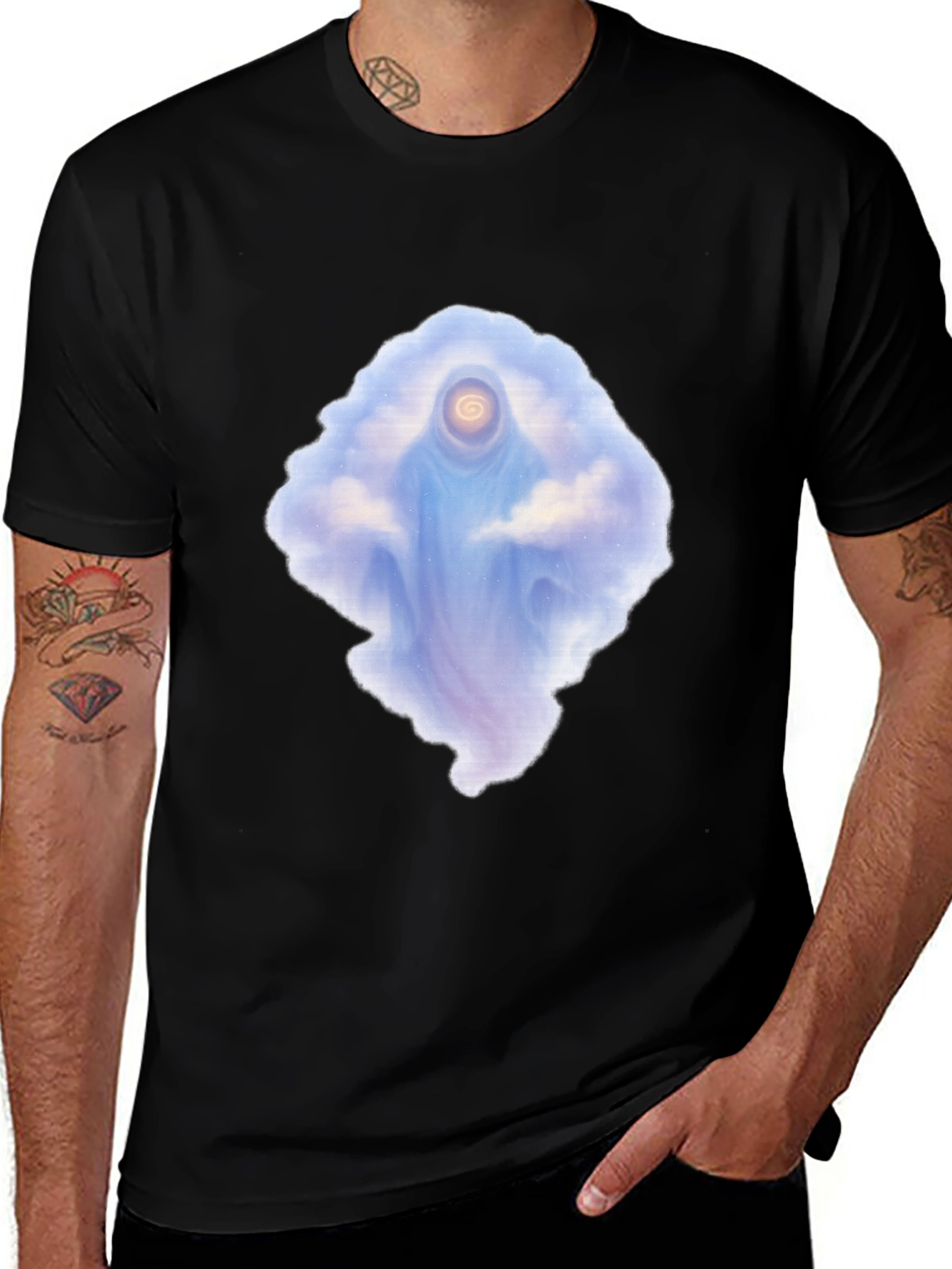 Mystic Cloud Spirit Tee - Unique Graphic T-Shirt