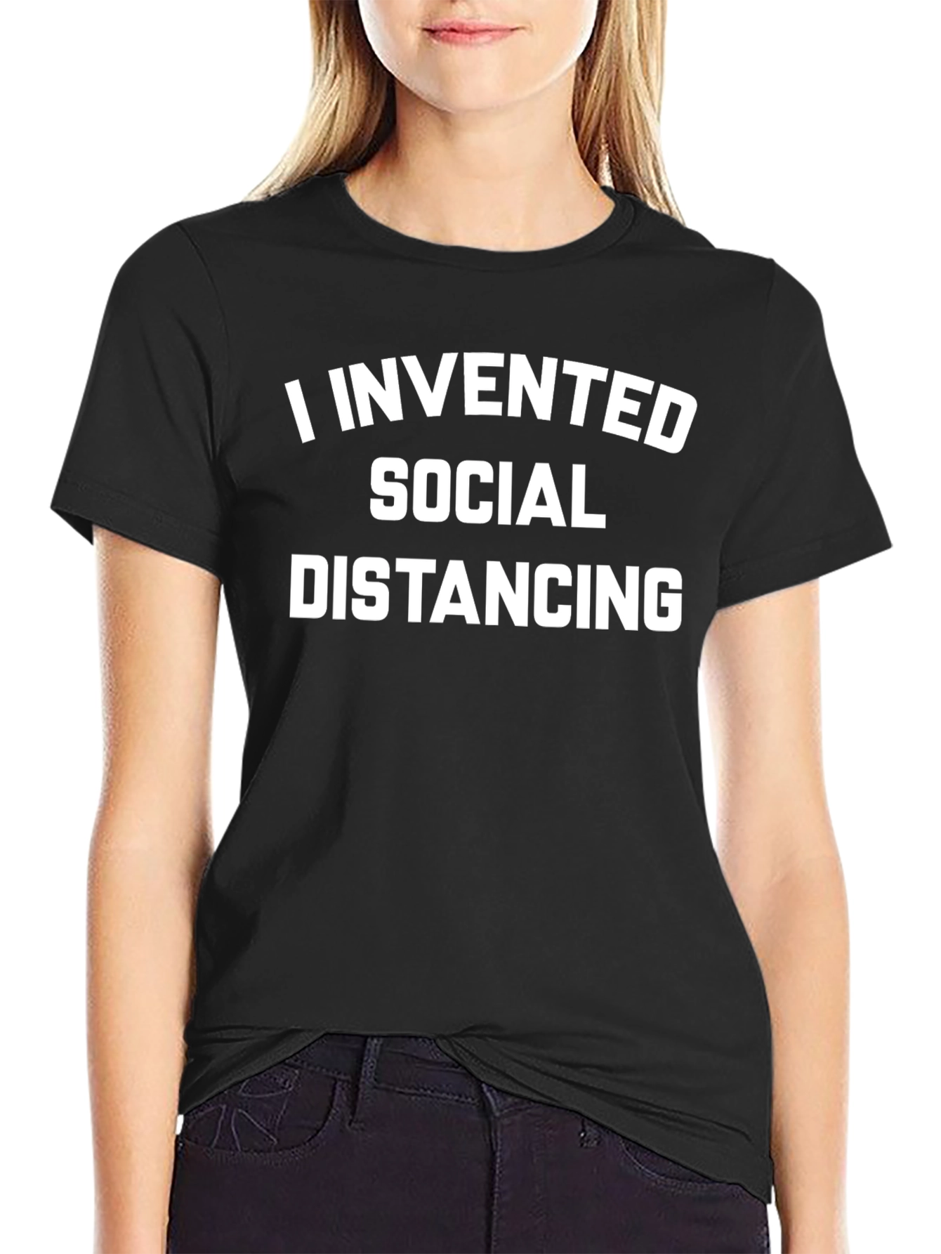 Social Distancing Graphic Tee - Black
