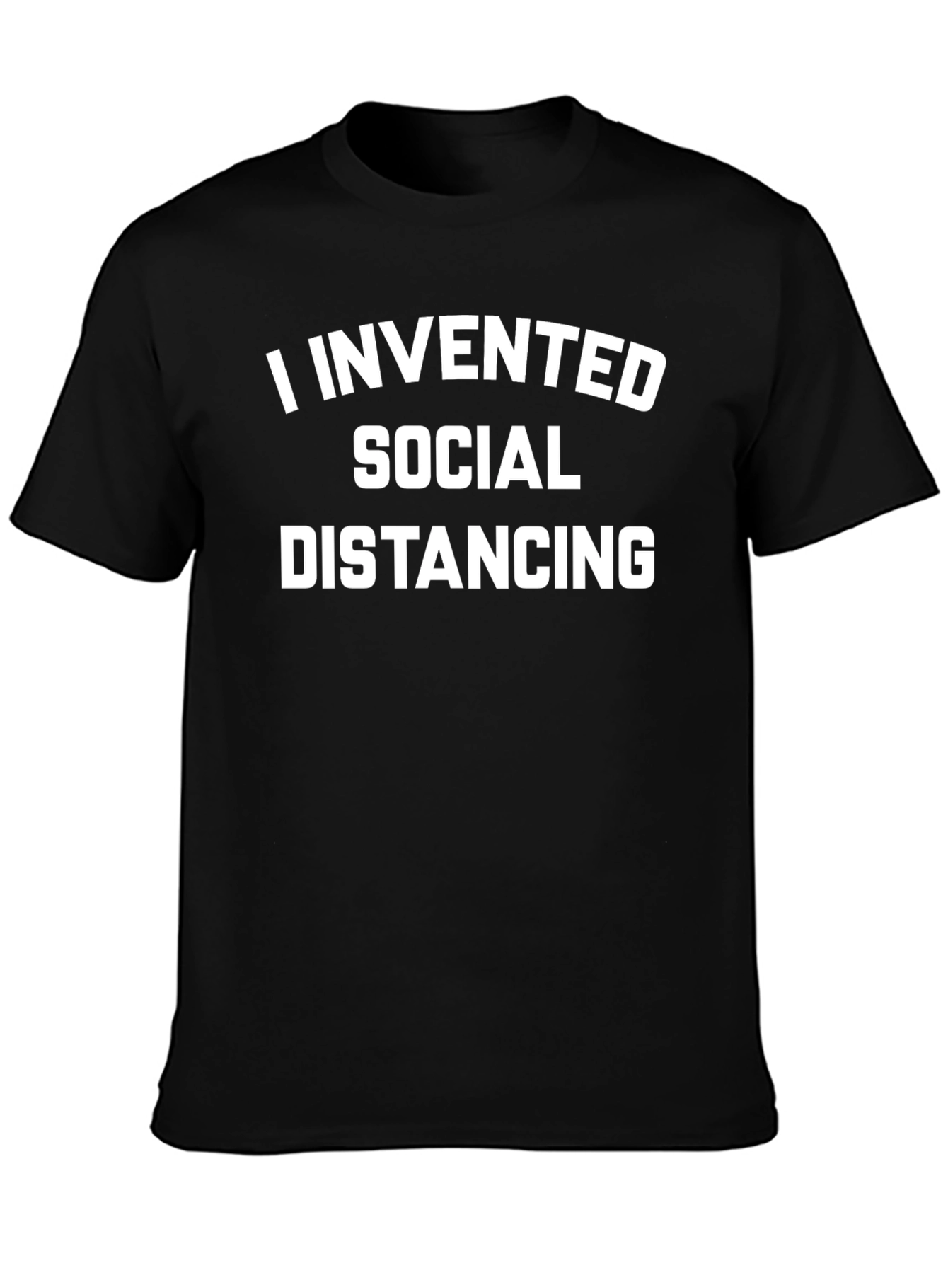 Social Distancing Graphic Tee - Black