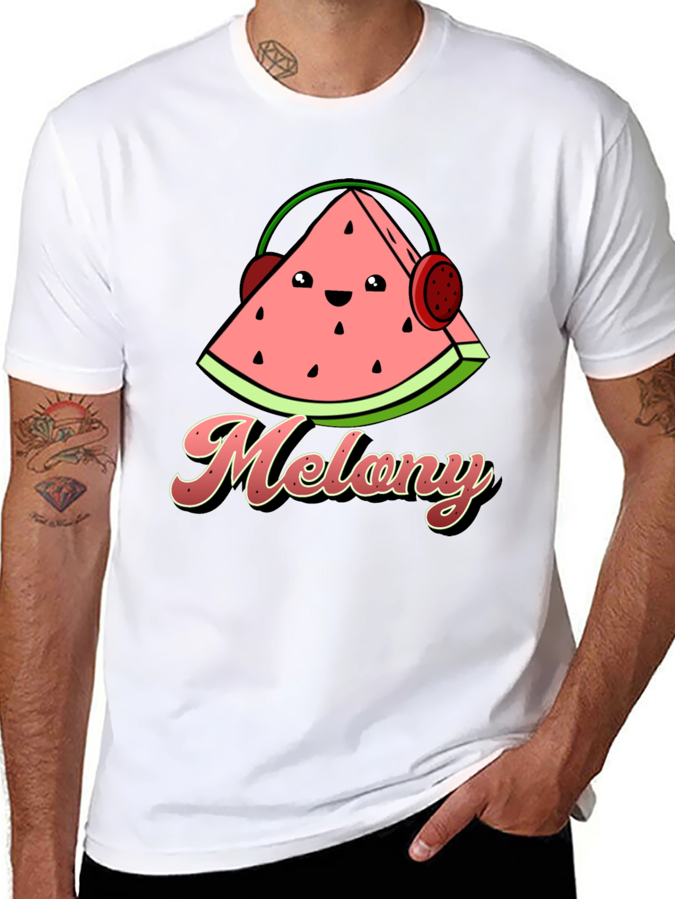 Melony T-Shirt: Cute Watermelon Graphic Tee