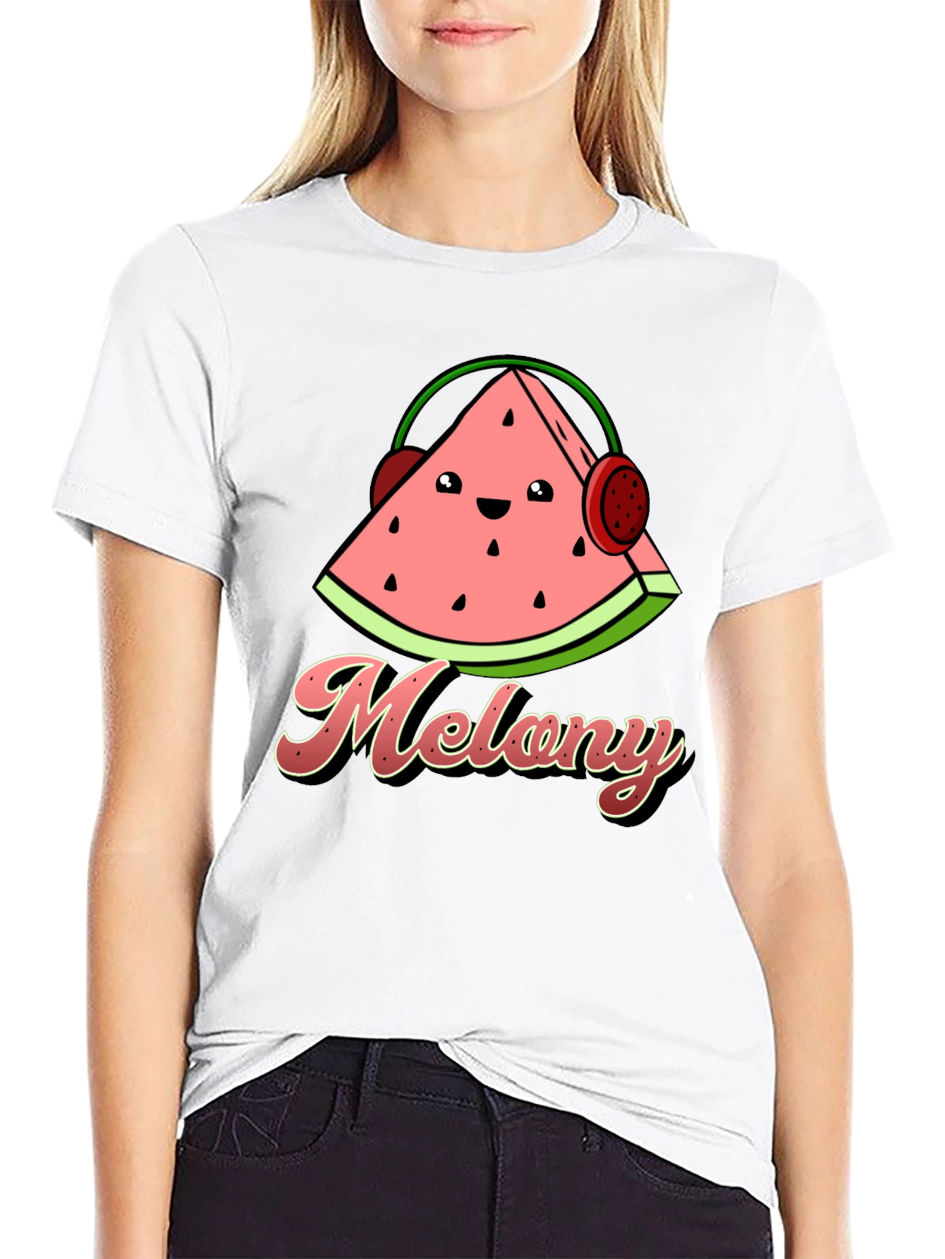 Melony T-Shirt: Cute Watermelon Graphic Tee