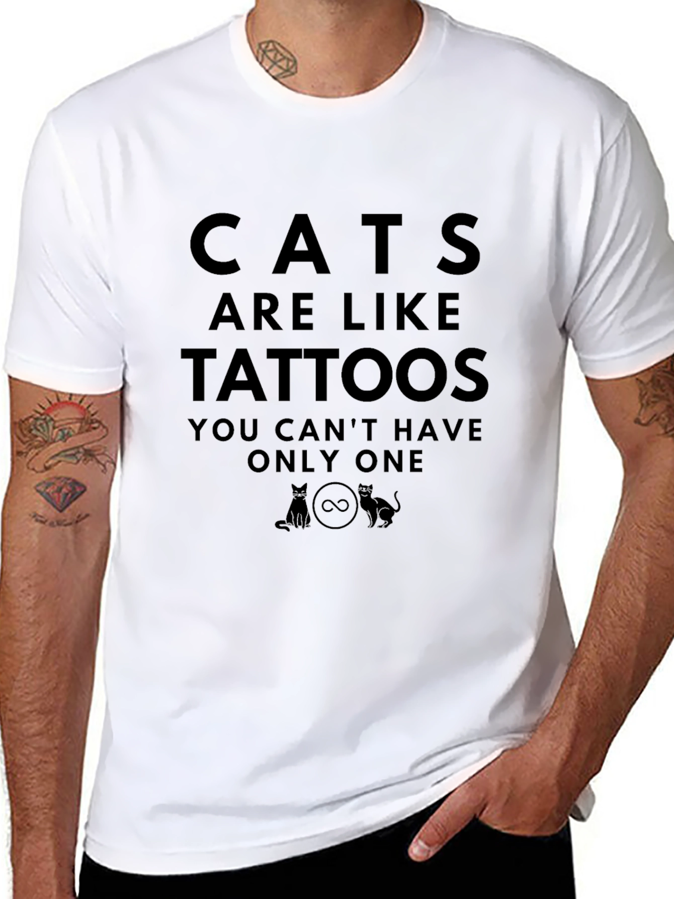 Cats are Like Tattoos Graphic T-Shirt