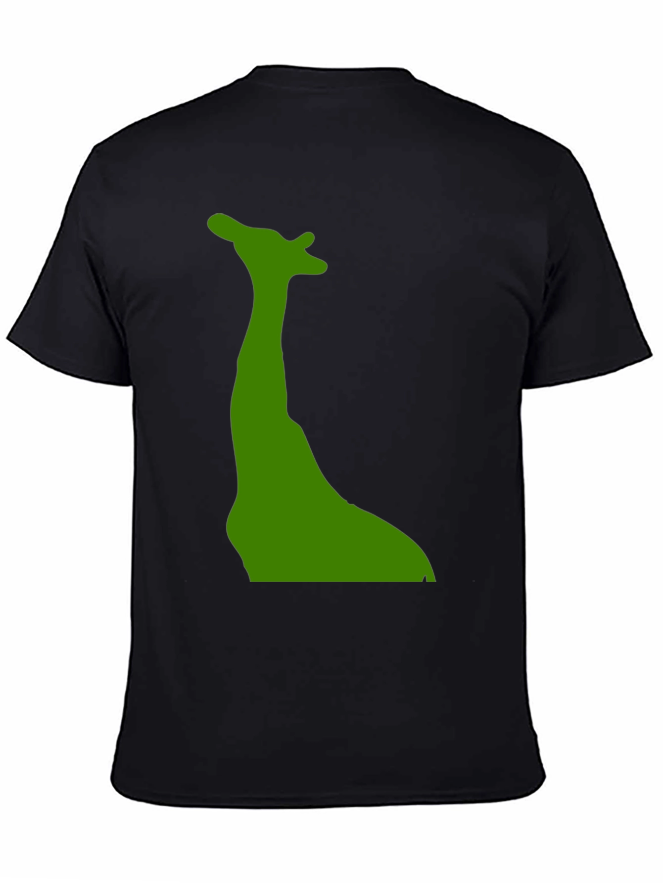 Giraffe Silhouette Black Tee - Unique Graphic Print