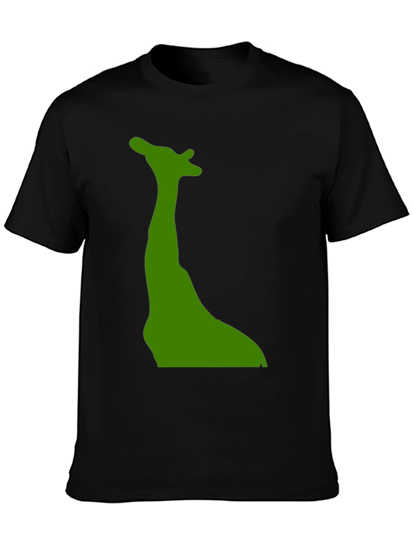 Giraffe Silhouette Black Tee - Unique Graphic Print