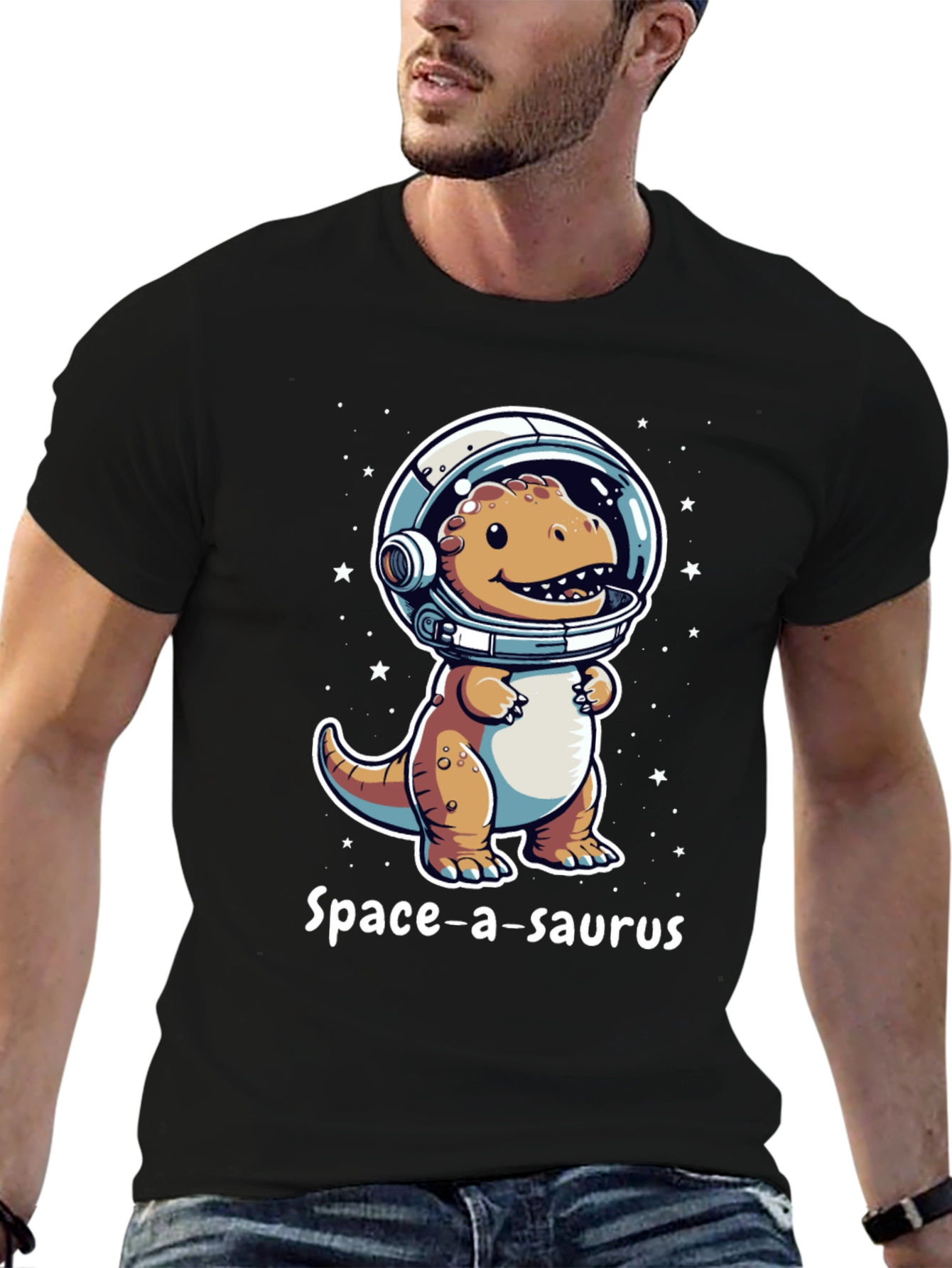 Space-a-saurus T-Shirt - Dinosaur Astronaut Tee
