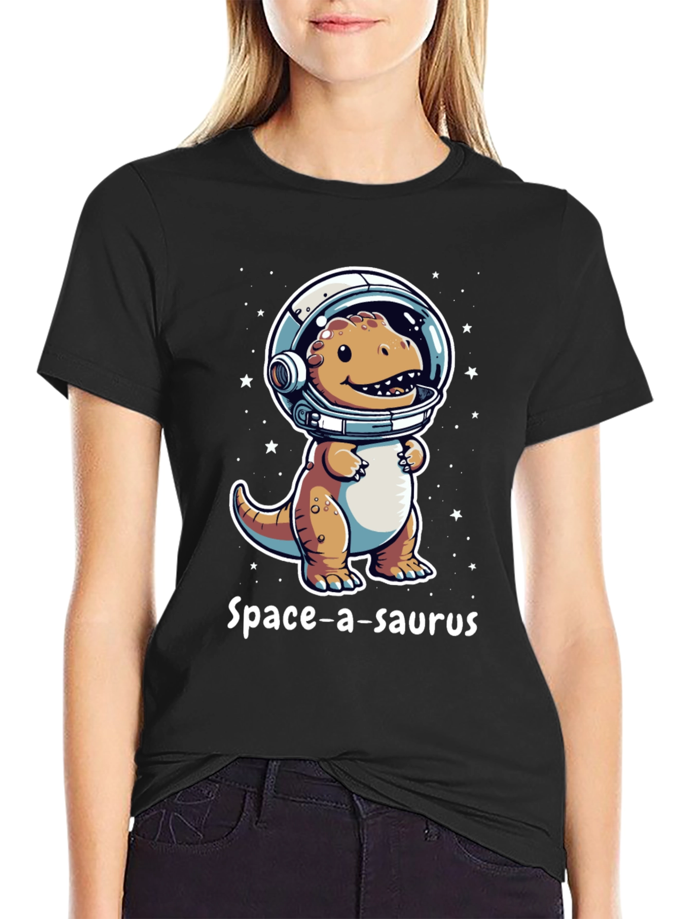Space-a-saurus T-Shirt - Dinosaur Astronaut Tee