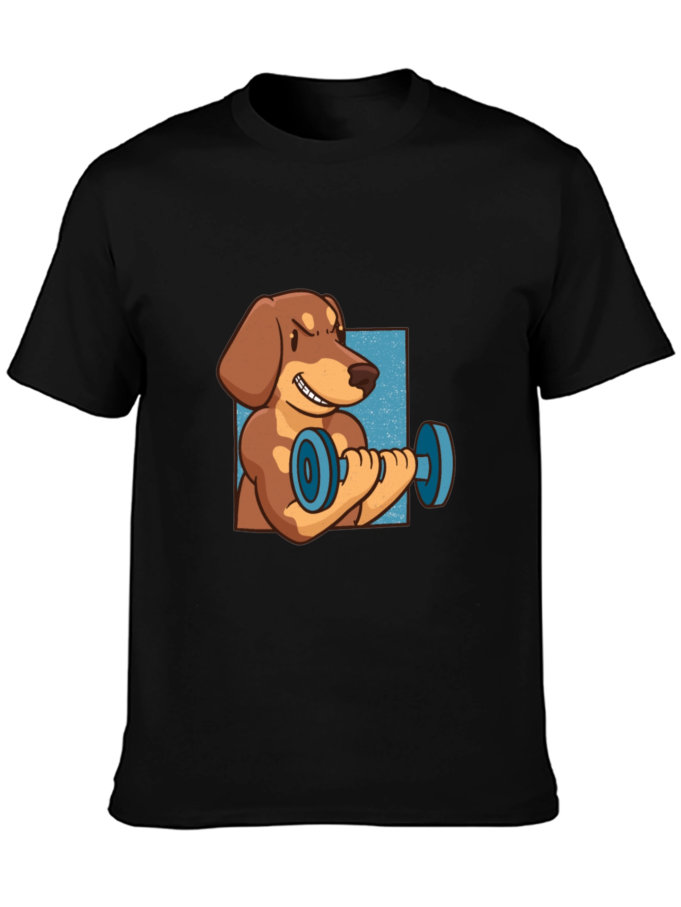 Dachshund Weights Black T-Shirt