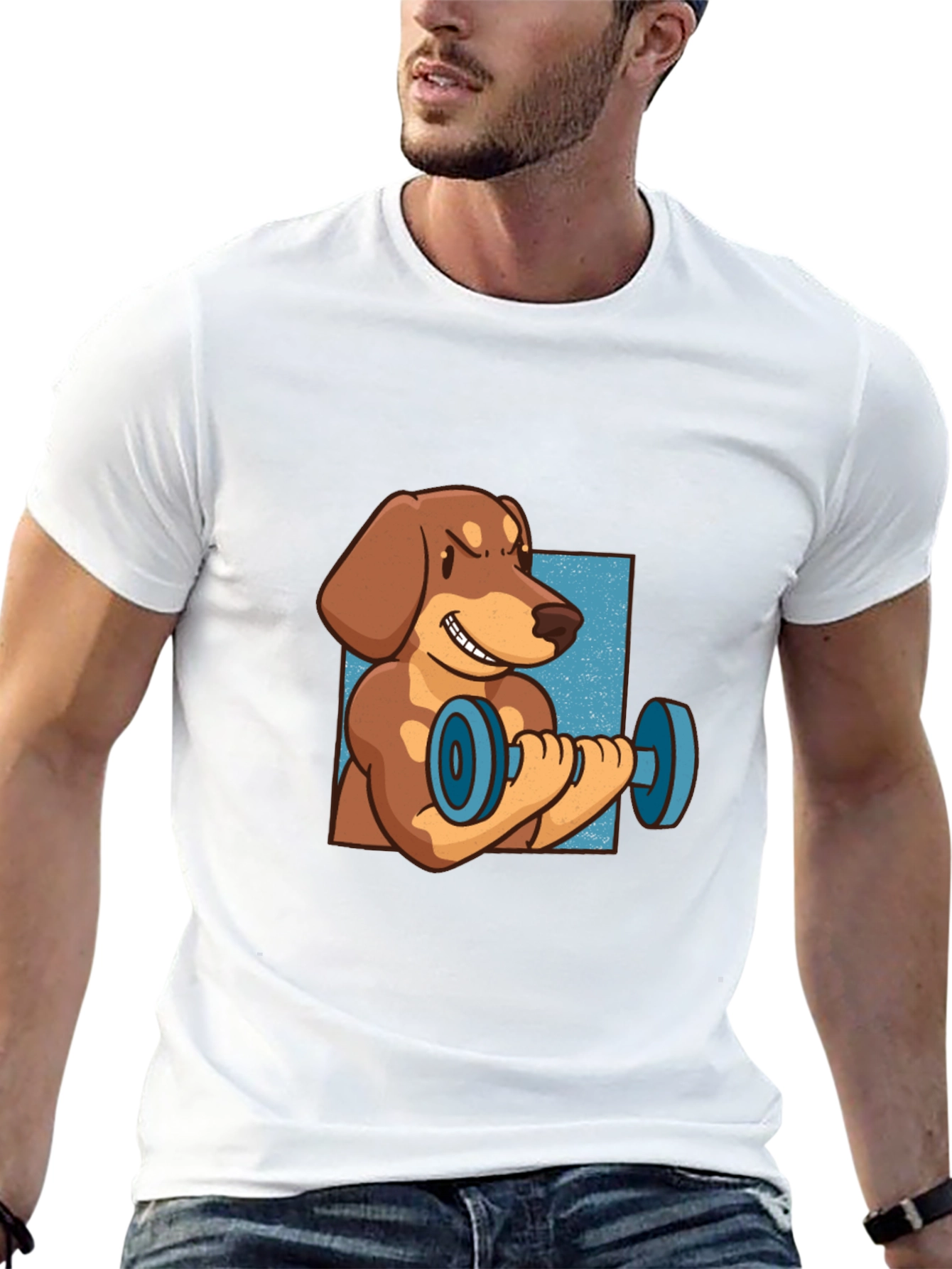 Dachshund Weights Black T-Shirt