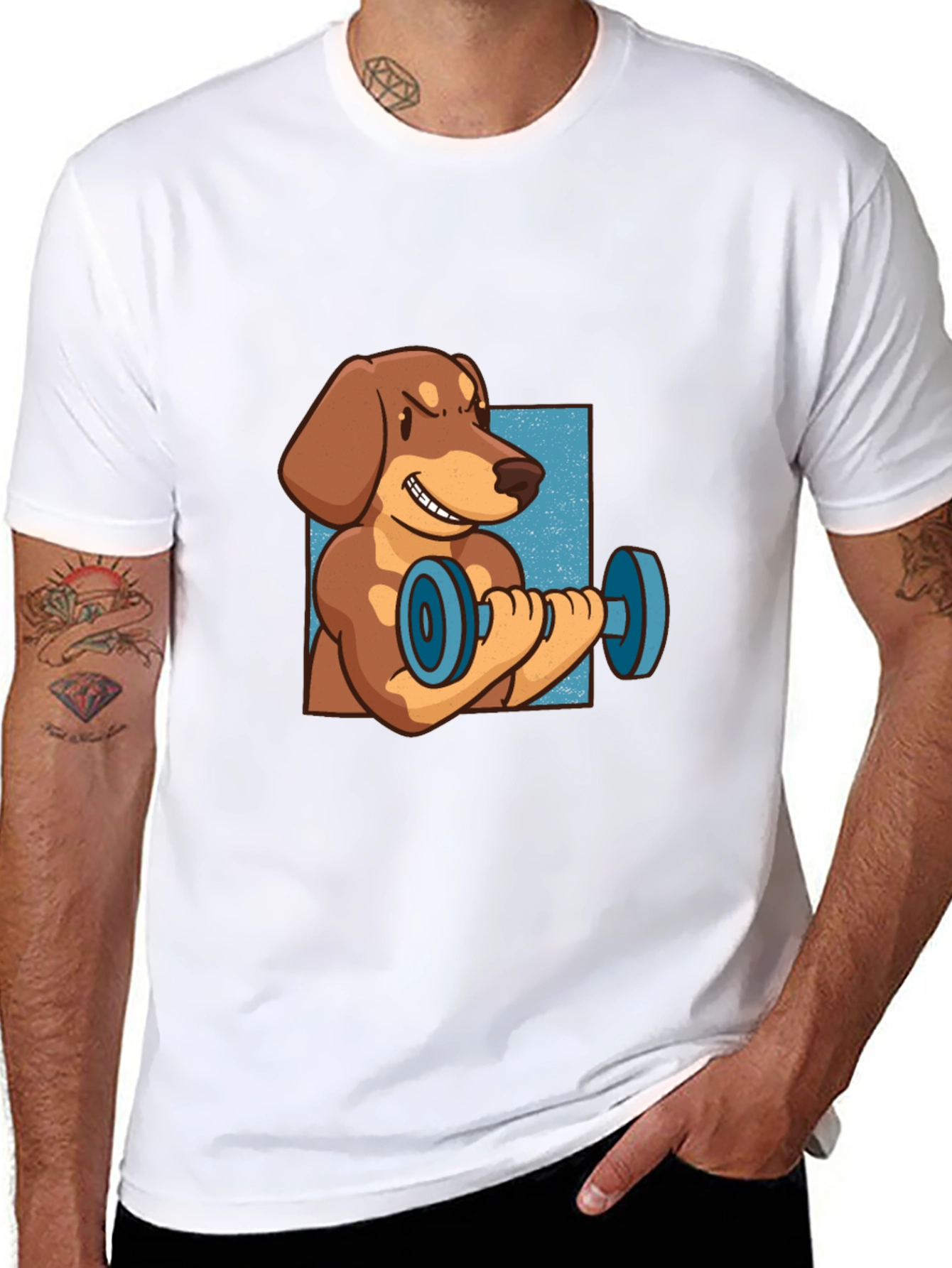 Dachshund Weights Black T-Shirt