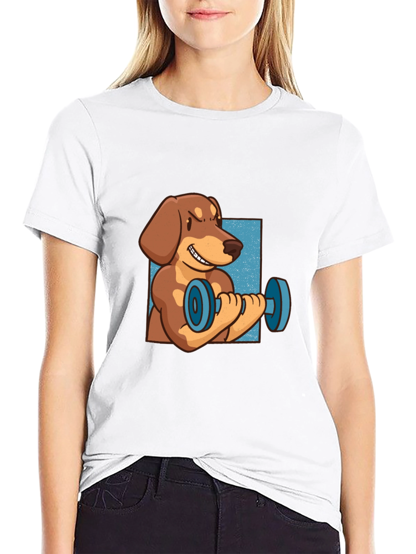 Dachshund Weights Black T-Shirt
