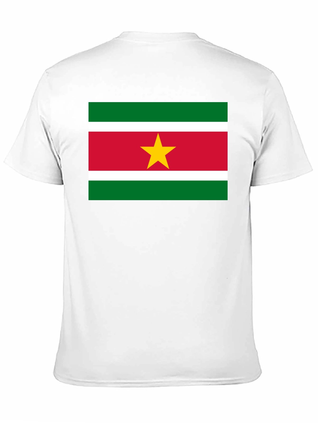 Suriname Flag T-Shirt - Black Cotton Tee