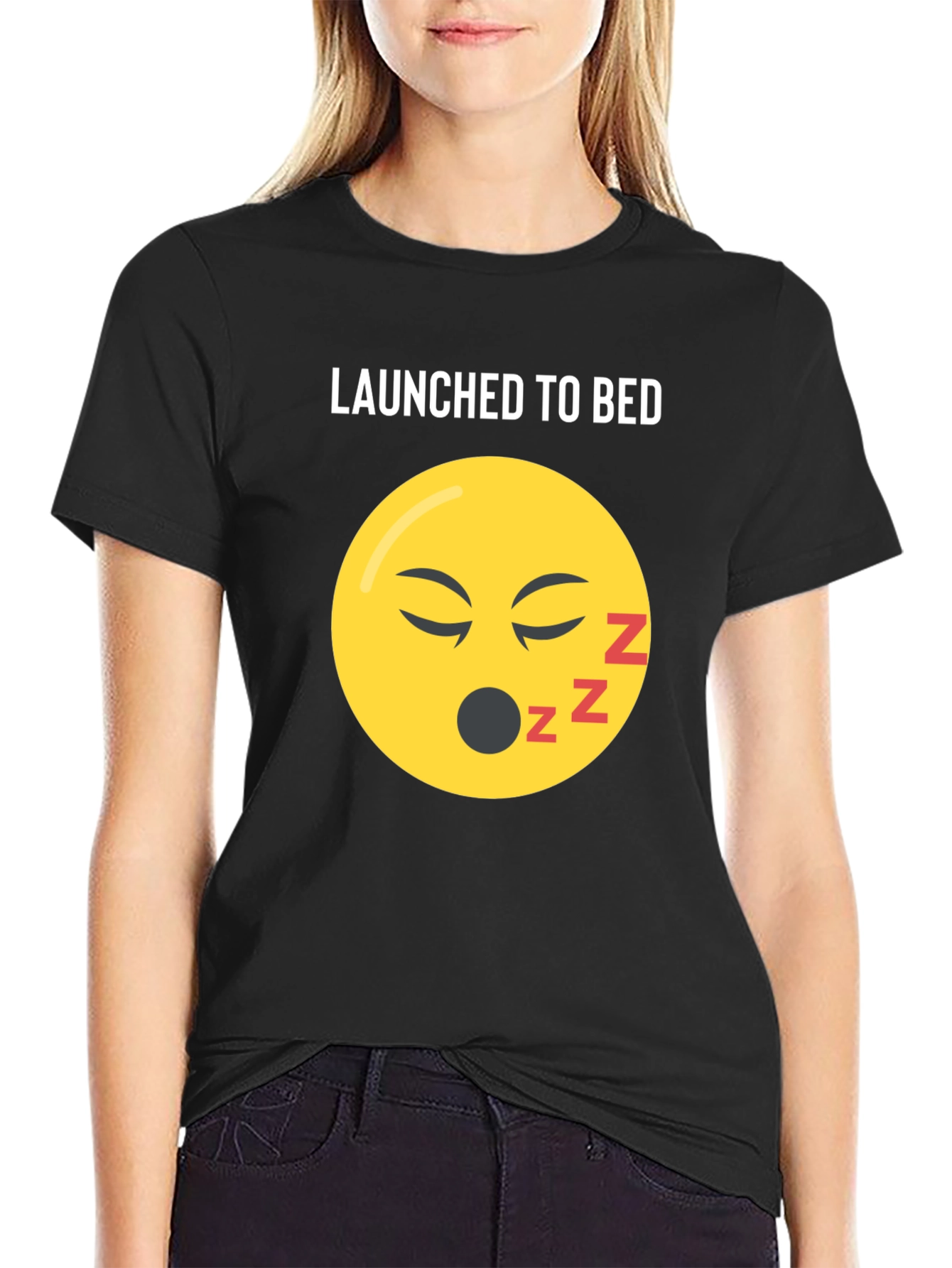 Launched To Bed Graphic T-Shirt