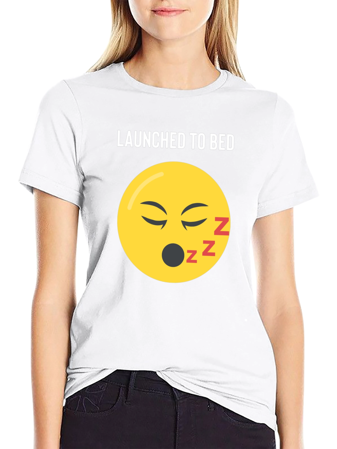 Launched To Bed Graphic T-Shirt
