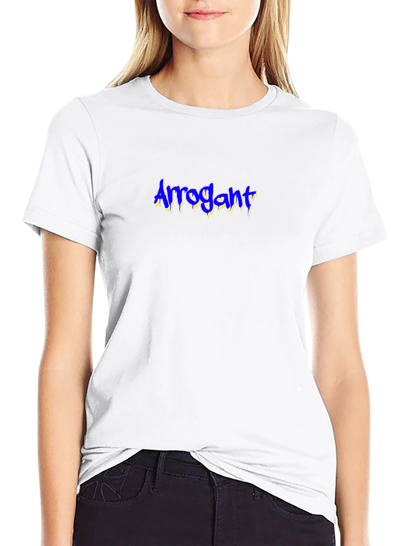 Arrogant Graphic Print Black T-Shirt