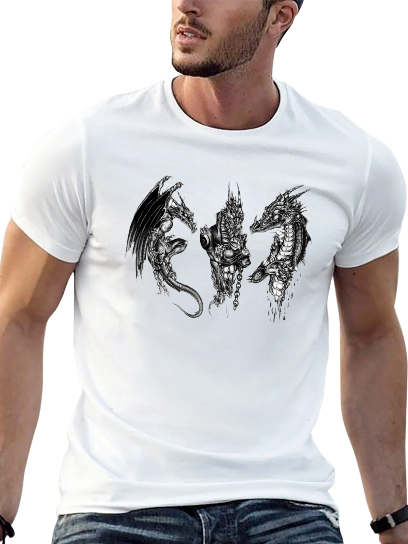 Dragon Trio Black T-Shirt
