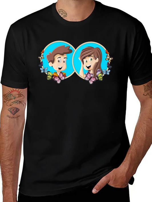 Collage Couple 2 Unisex Casual T-Shirt – Clean Design For Daily Comfort