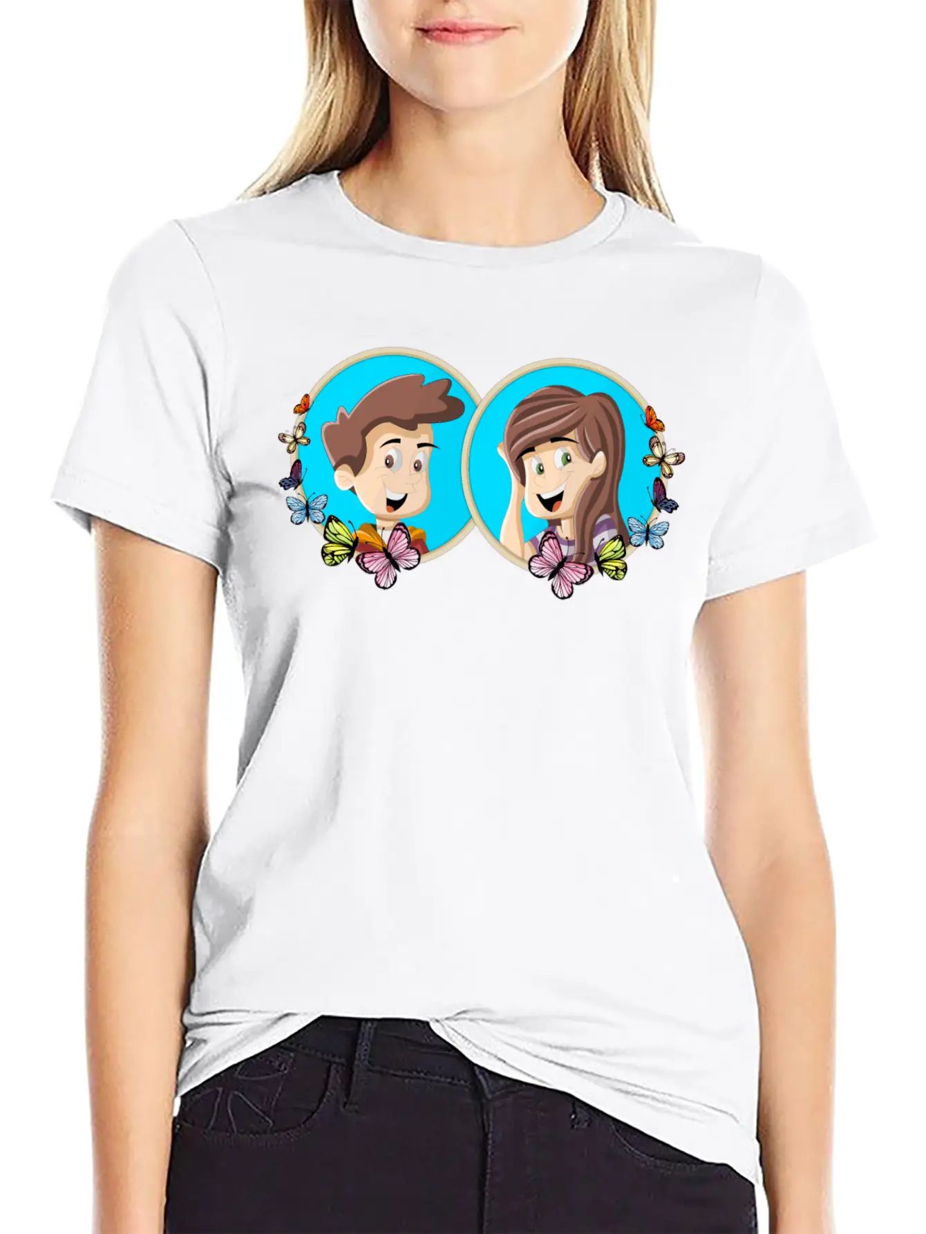 Collage Couple 2 Unisex Casual T-Shirt – Clean Design For Daily Comfort