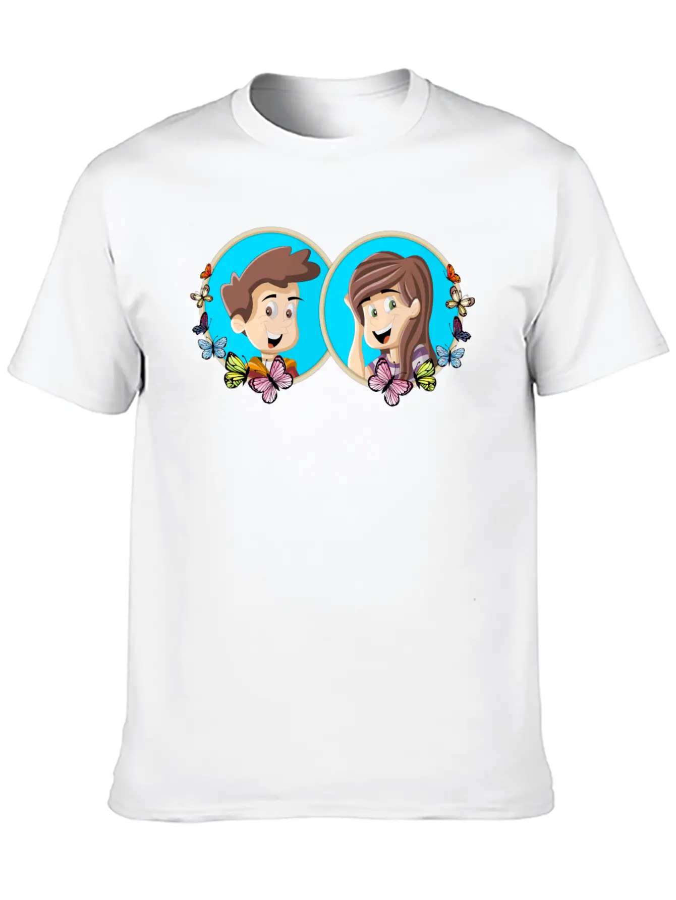 Collage Couple 2 Unisex Casual T-Shirt – Clean Design For Daily Comfort