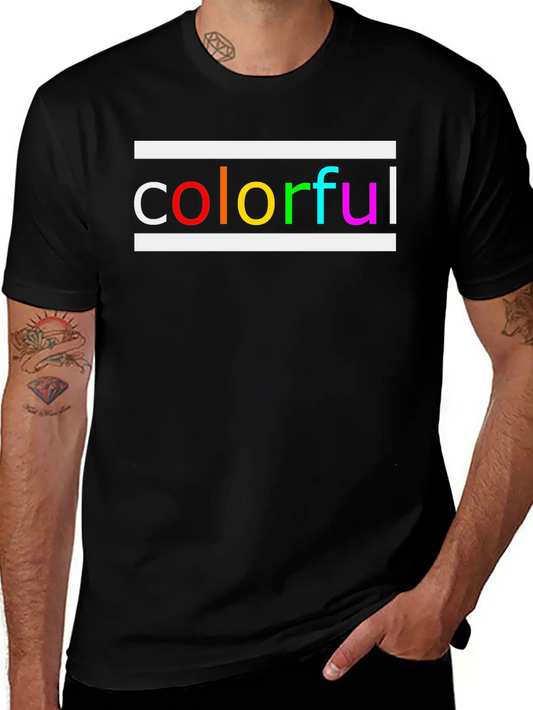 Colorful Unisex Casual T-Shirt – Clean Design For Daily Comfort
