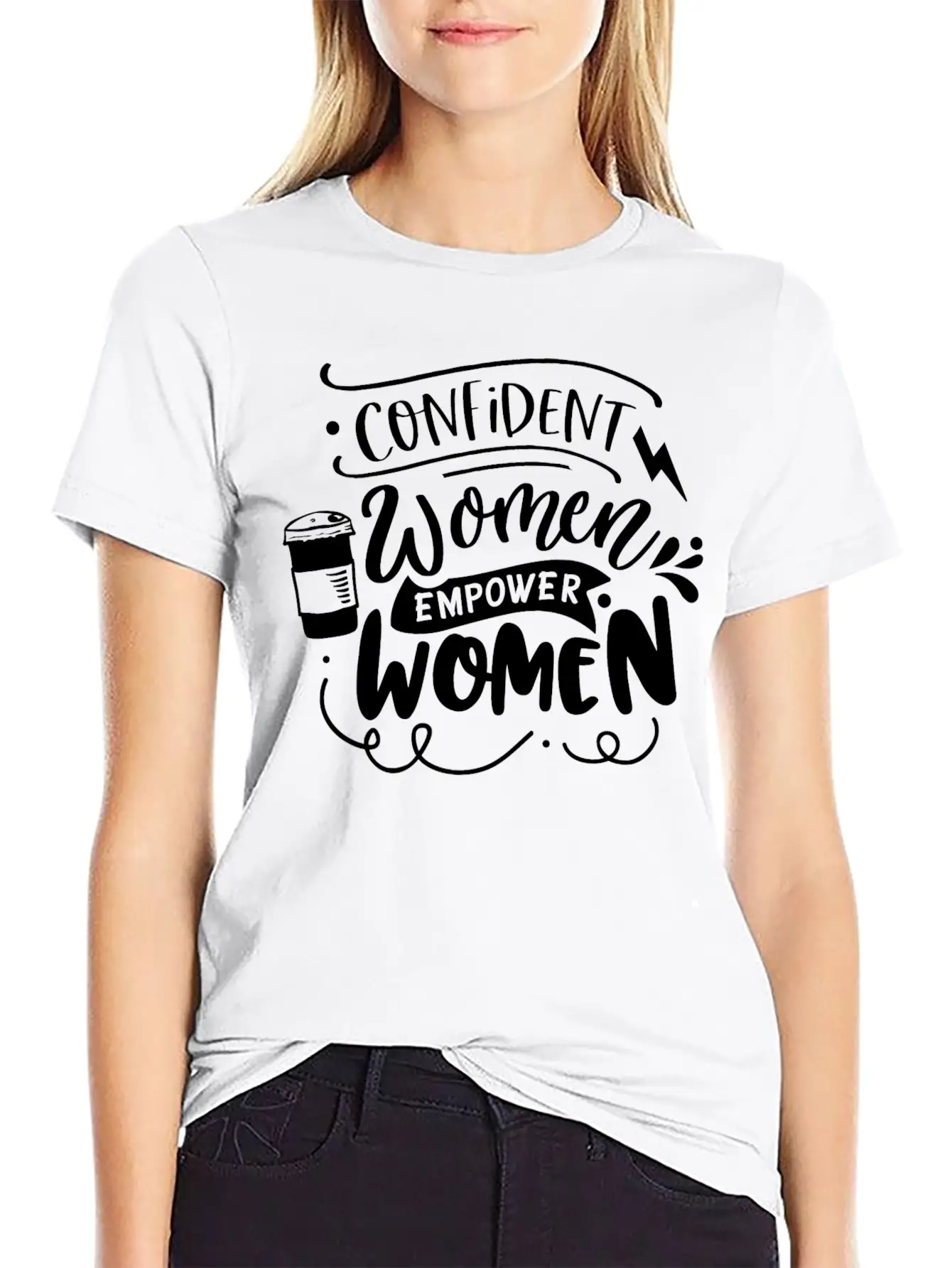 Confident Women Empower Women Unisex Casual T-Shirt – Clean Design For Daily Comfort