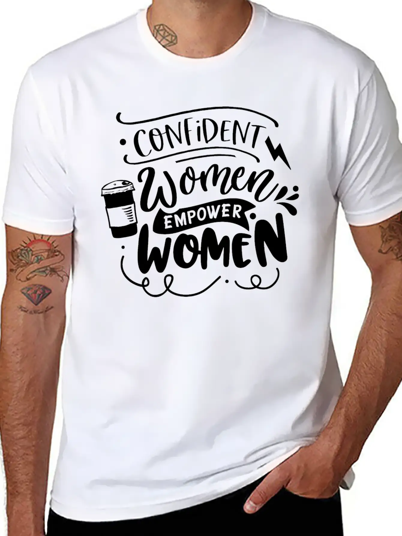 Confident Women Empower Women Unisex Casual T-Shirt – Clean Design For Daily Comfort