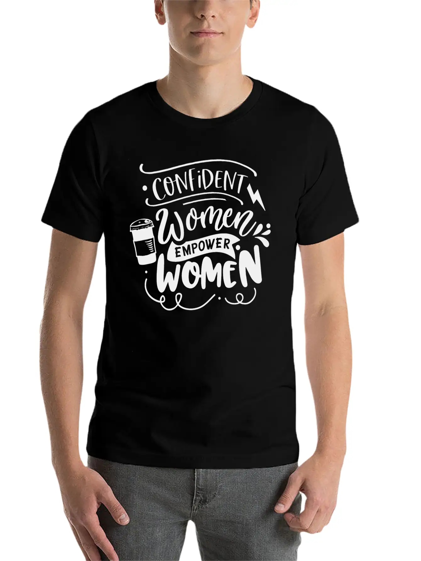 Confident Women Empower Women Unisex Casual T-Shirt – Clean Design For Daily Comfort