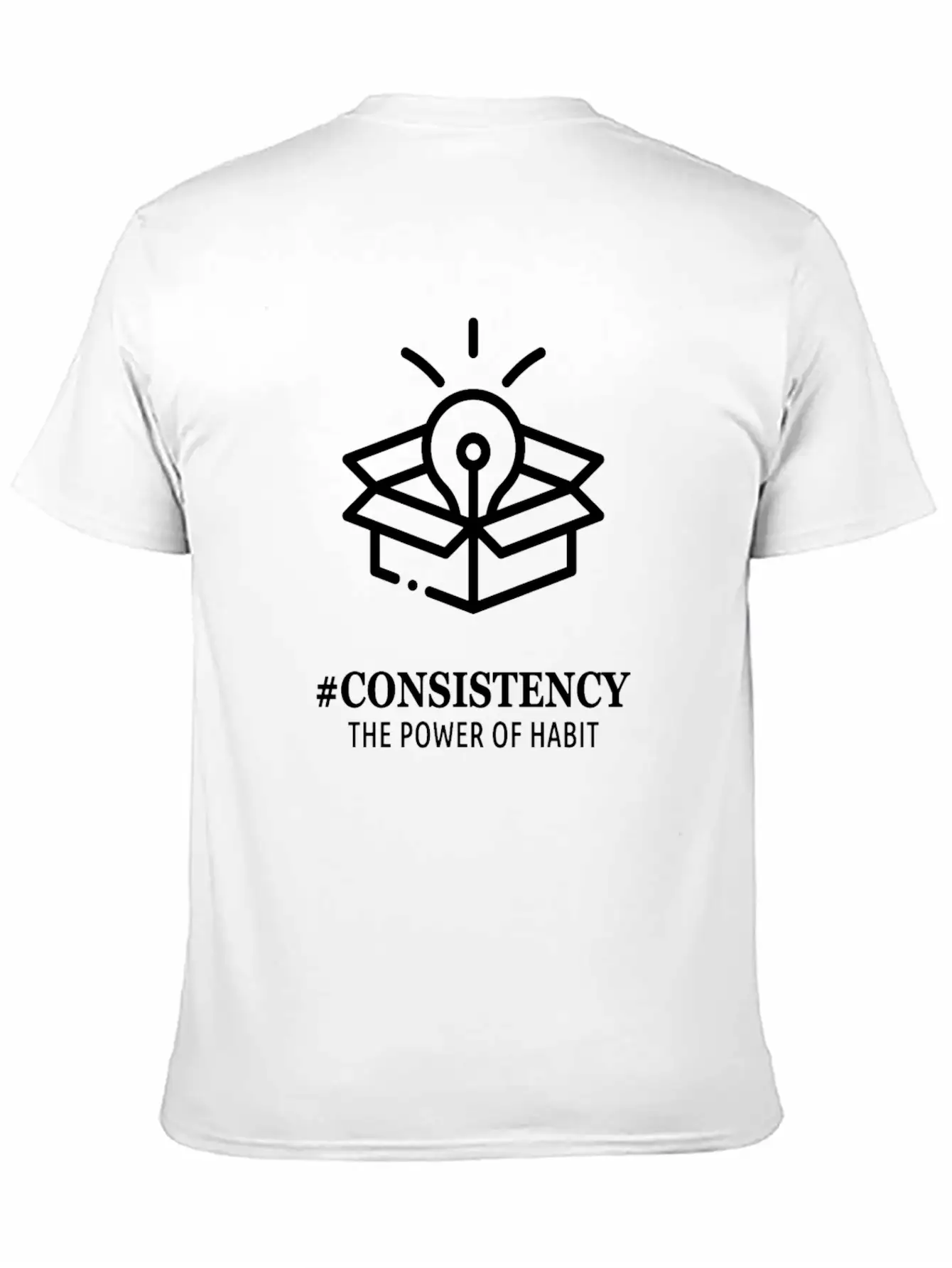 #Consistency - The Power Of Habit Unisex Casual T-Shirt – Clean Design For Daily Comfort