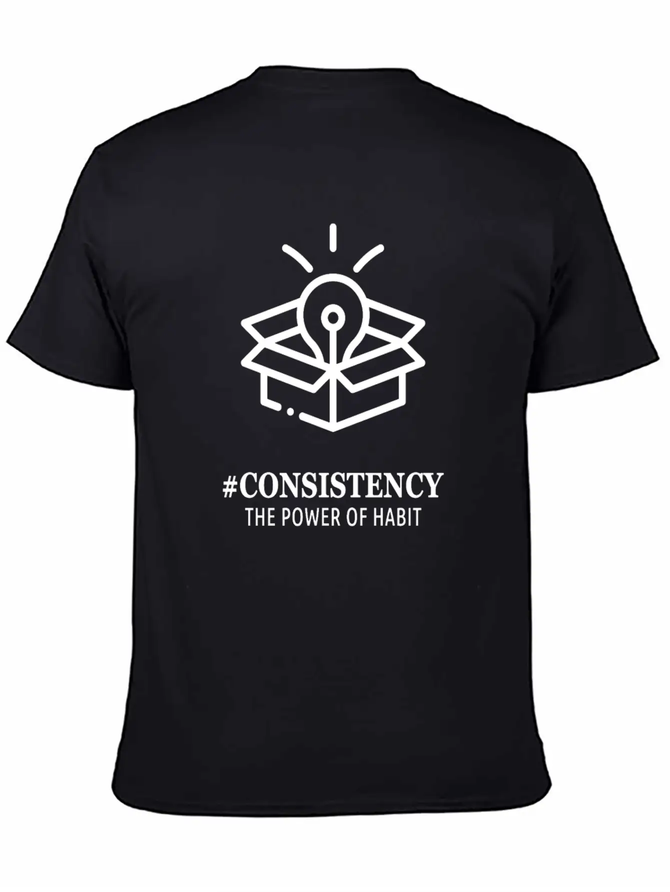 #Consistency - The Power Of Habit Unisex Casual T-Shirt – Clean Design For Daily Comfort
