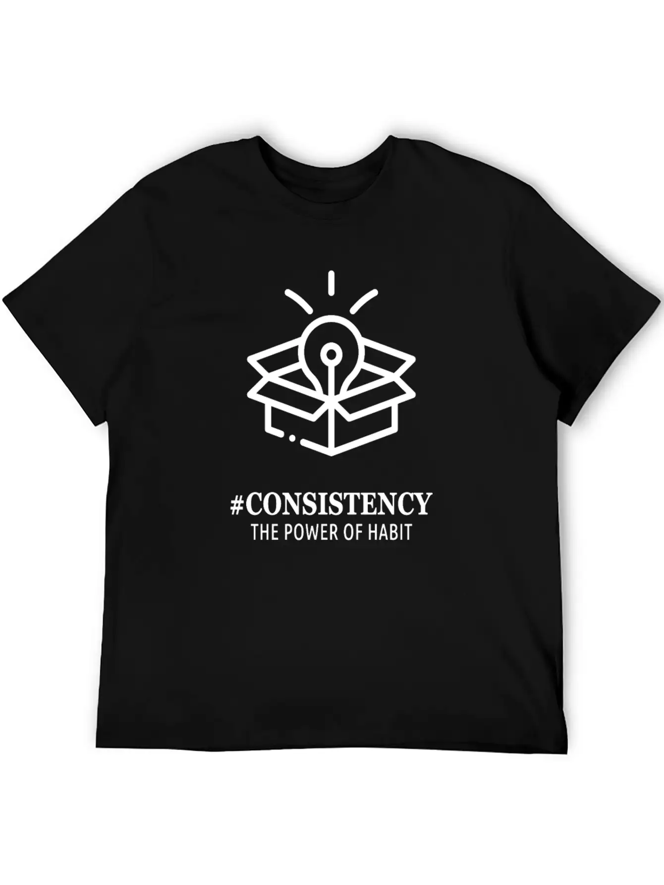 #Consistency - The Power Of Habit Unisex Casual T-Shirt – Clean Design For Daily Comfort