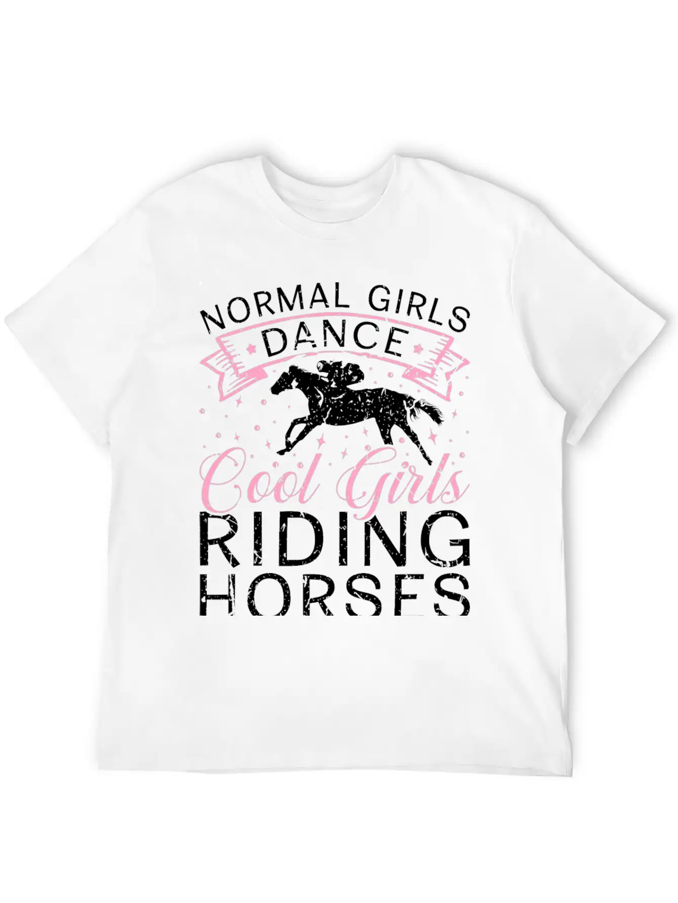 Cool Girls Riding Horses Equestrian Unisex Casual T-Shirt – Clean Design For Daily Comfort