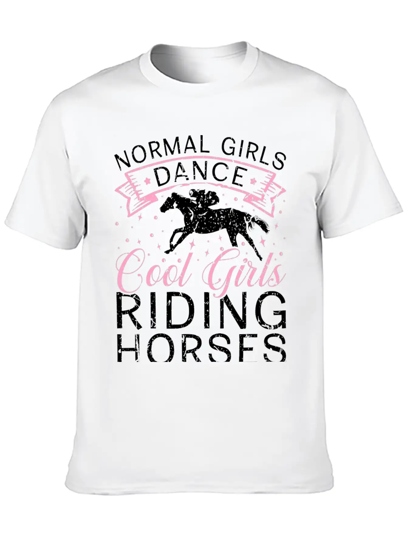 Cool Girls Riding Horses Equestrian Unisex Casual T-Shirt – Clean Design For Daily Comfort
