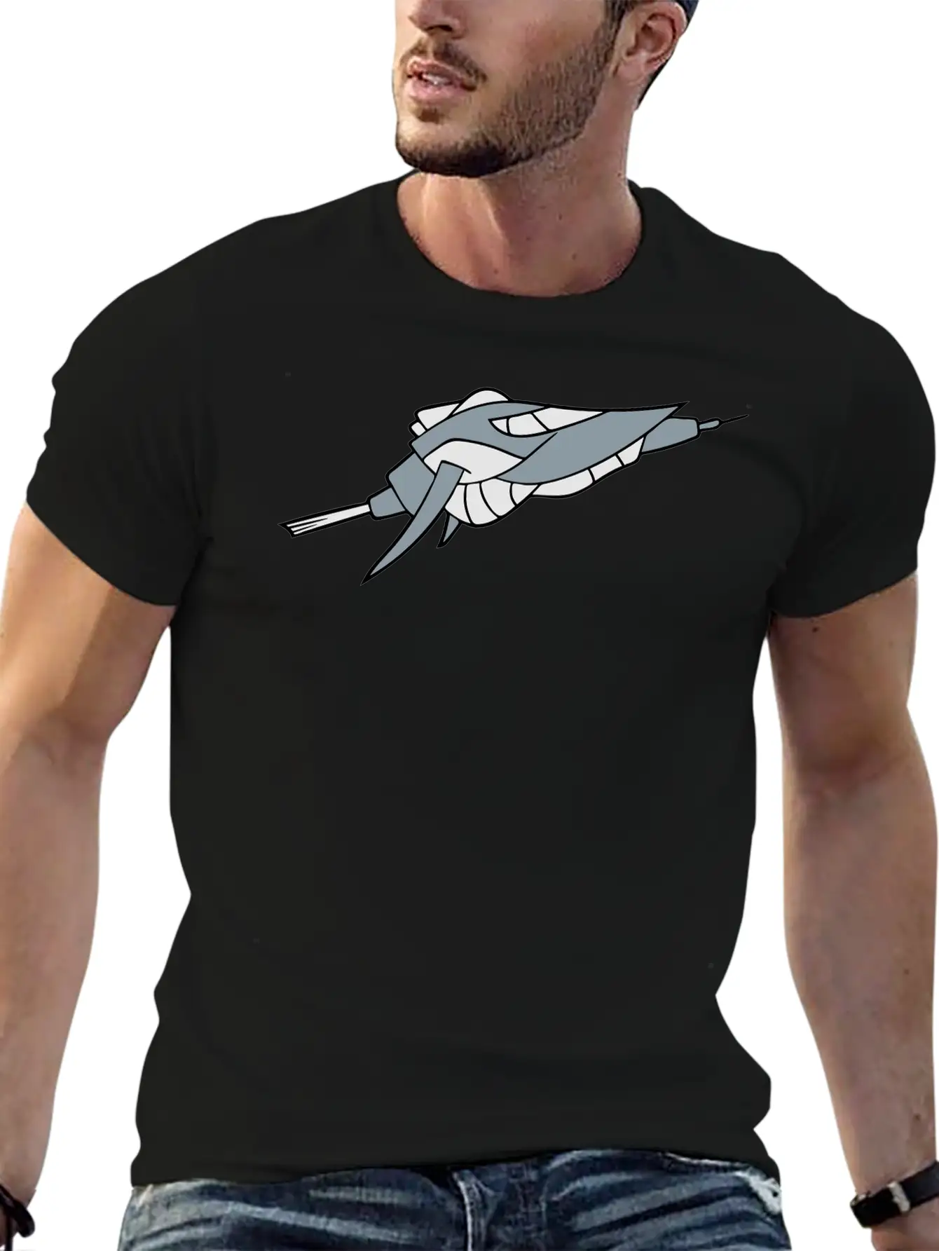 Cool Spaceship Space Space Aliens Aliens Unisex Casual T-Shirt – Clean Design For Daily Comfort
