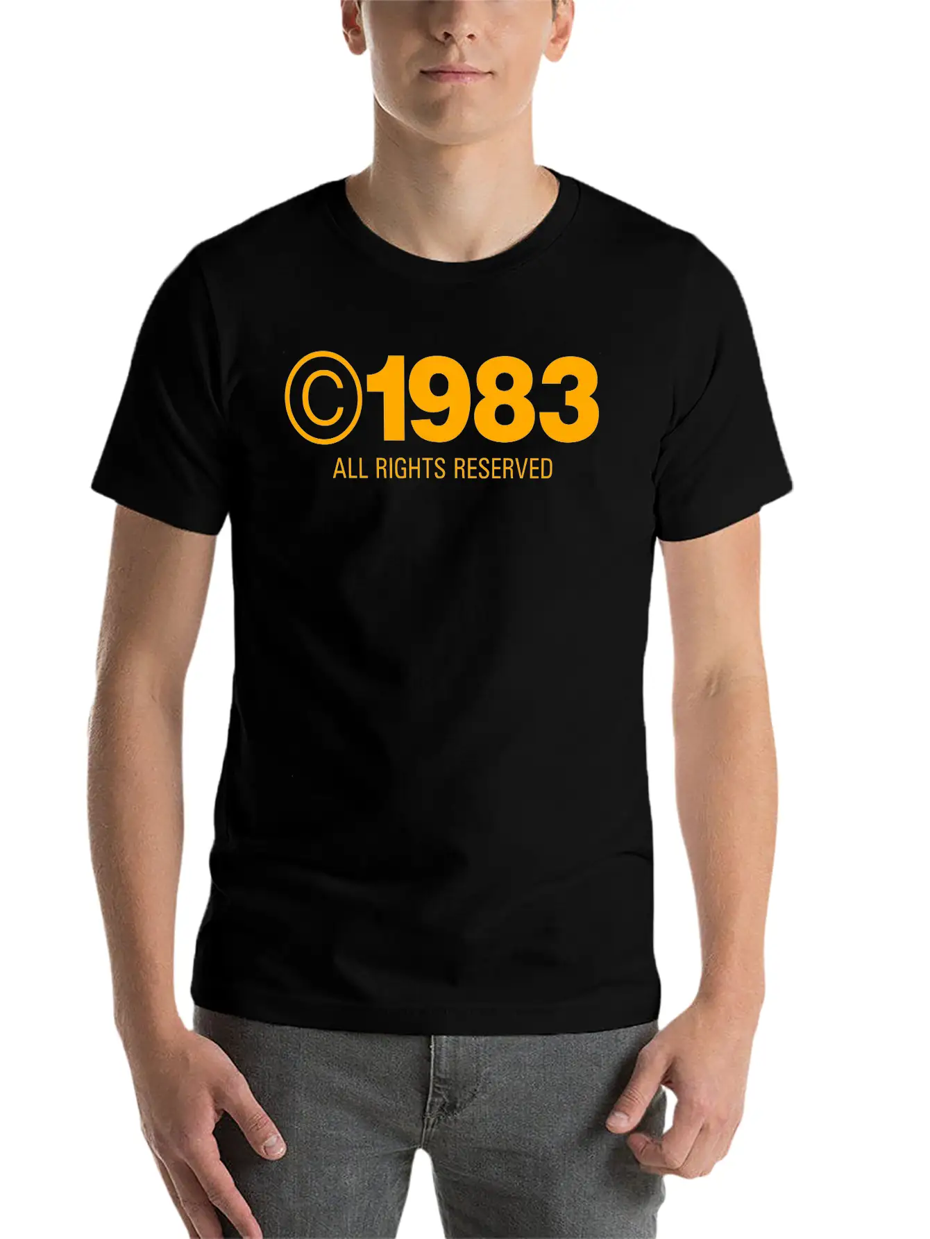 Copyright 1983 Unisex Casual T-Shirt – Clean Design For Daily Comfort