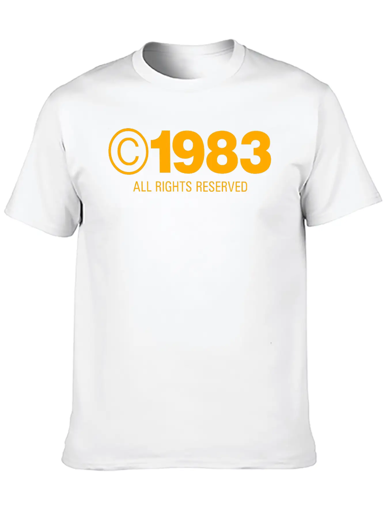 Copyright 1983 Unisex Casual T-Shirt – Clean Design For Daily Comfort