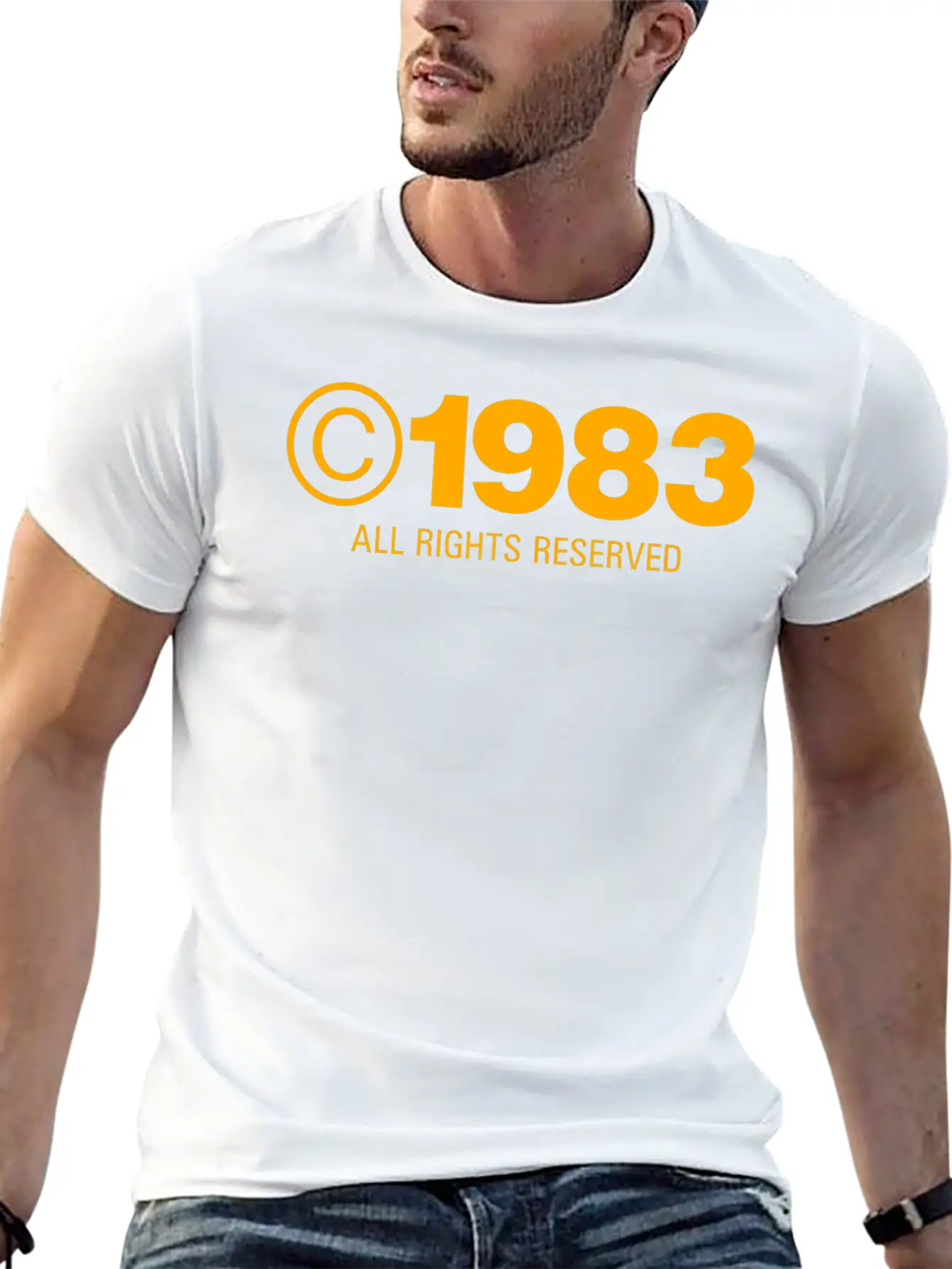Copyright 1983 Unisex Casual T-Shirt – Clean Design For Daily Comfort