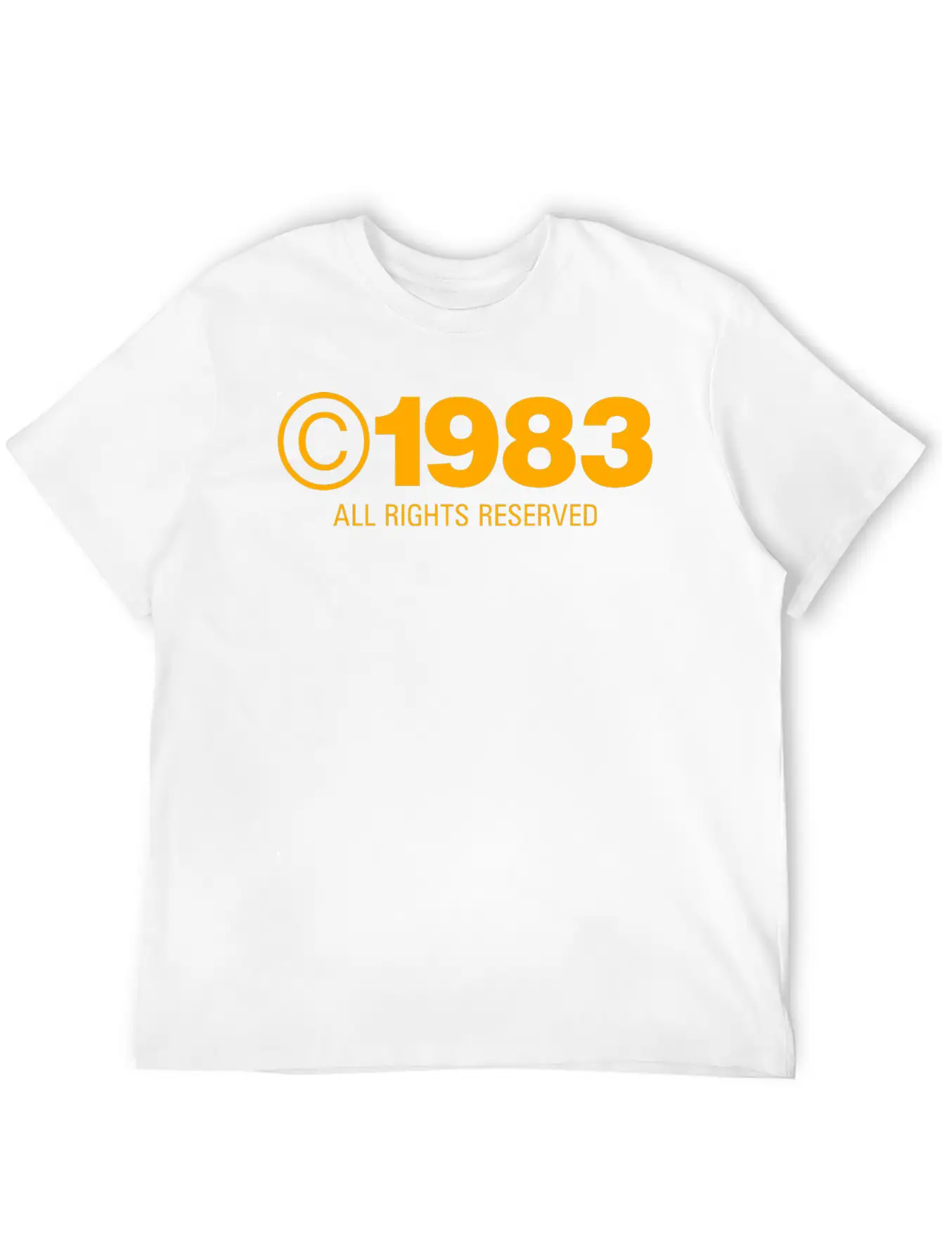 Copyright 1983 Unisex Casual T-Shirt – Clean Design For Daily Comfort