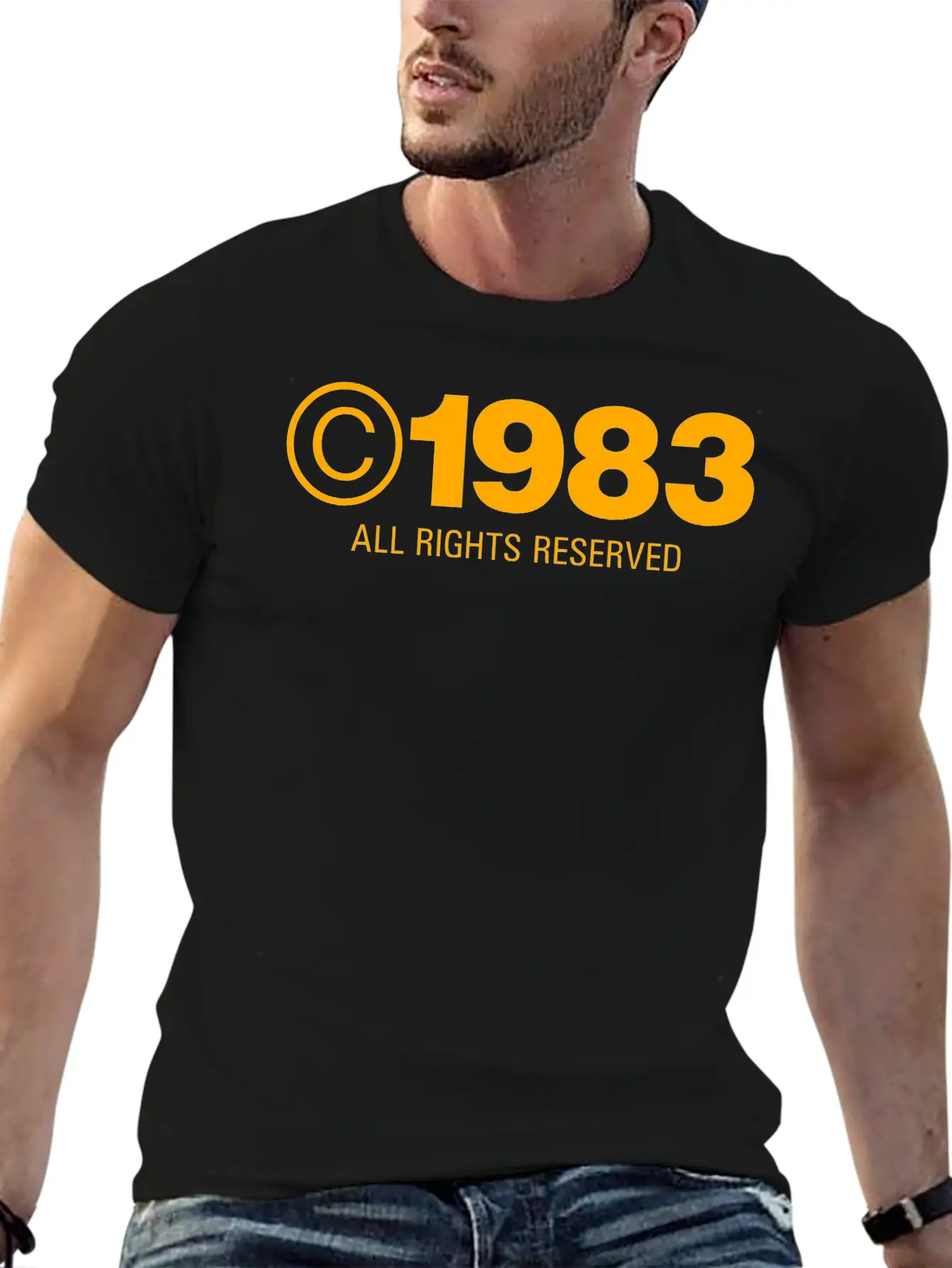 Copyright 1983 Unisex Casual T-Shirt – Clean Design For Daily Comfort