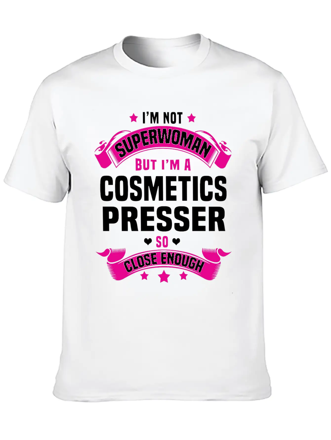 Cosmetics Presser Unisex Casual T-Shirt – Clean Design For Daily Comfort