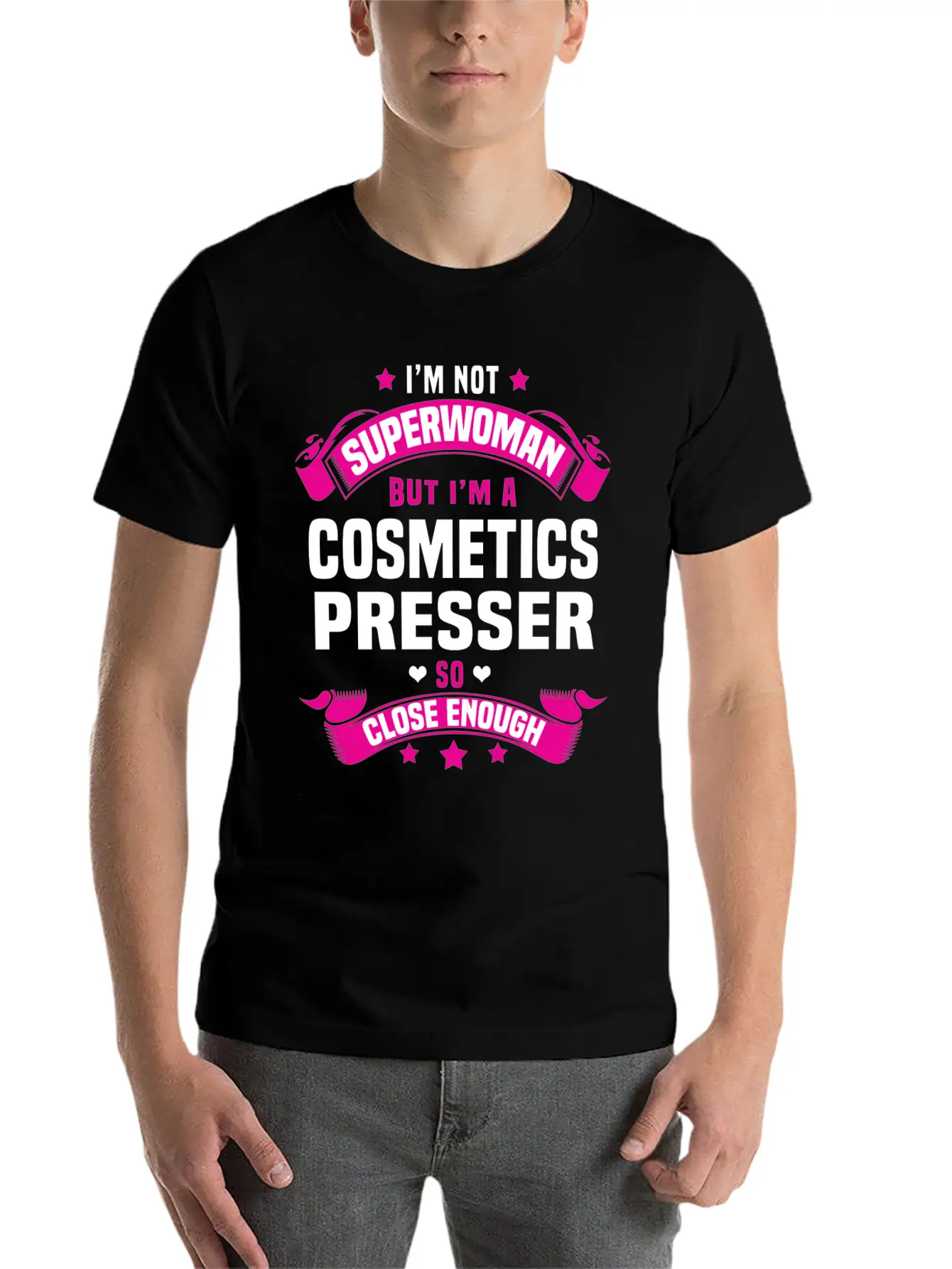 Cosmetics Presser Unisex Casual T-Shirt – Clean Design For Daily Comfort