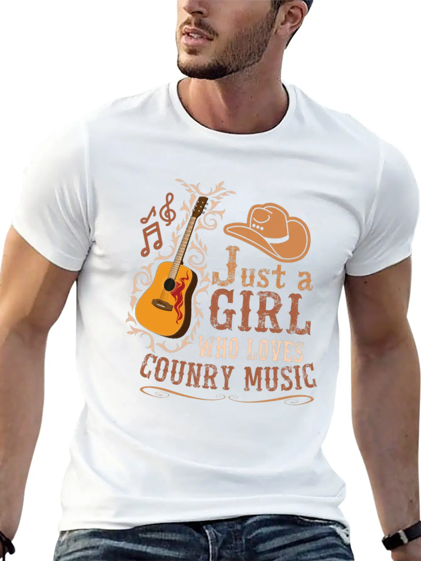 Country Music Southern Music Jazz Country Music Unisex Casual T-Shirt – Clean Design For Daily Comfort