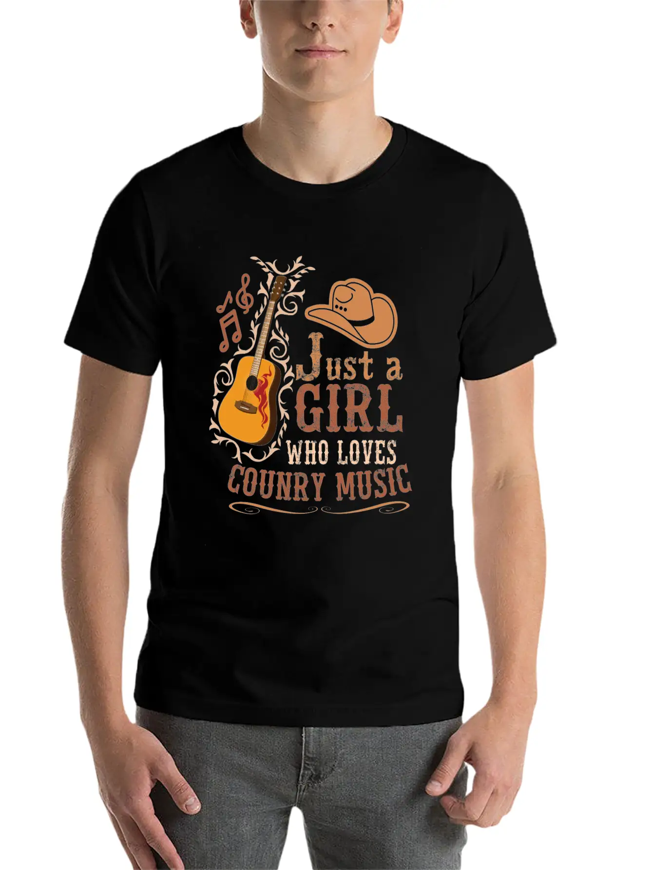 Country Music Southern Music Jazz Country Music Unisex Casual T-Shirt – Clean Design For Daily Comfort