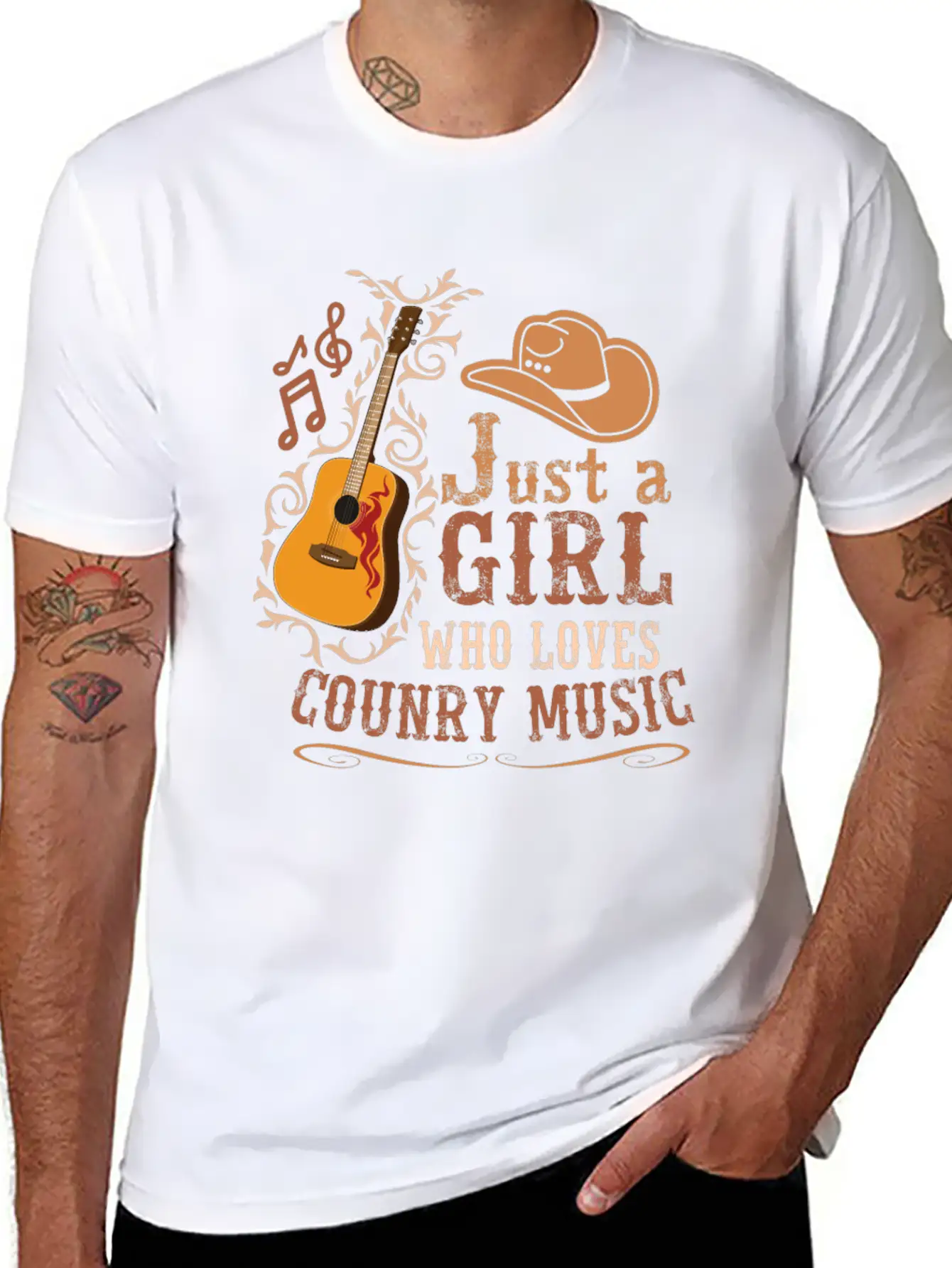 Country Music Southern Music Jazz Country Music Unisex Casual T-Shirt – Clean Design For Daily Comfort