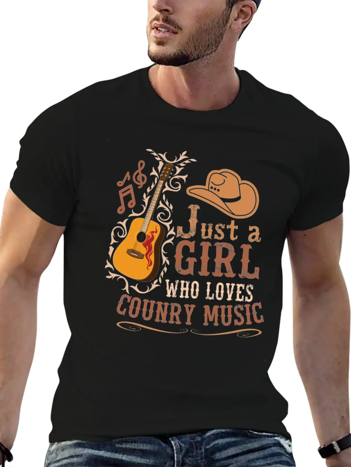 Country Music Southern Music Jazz Country Music Unisex Casual T-Shirt – Clean Design For Daily Comfort
